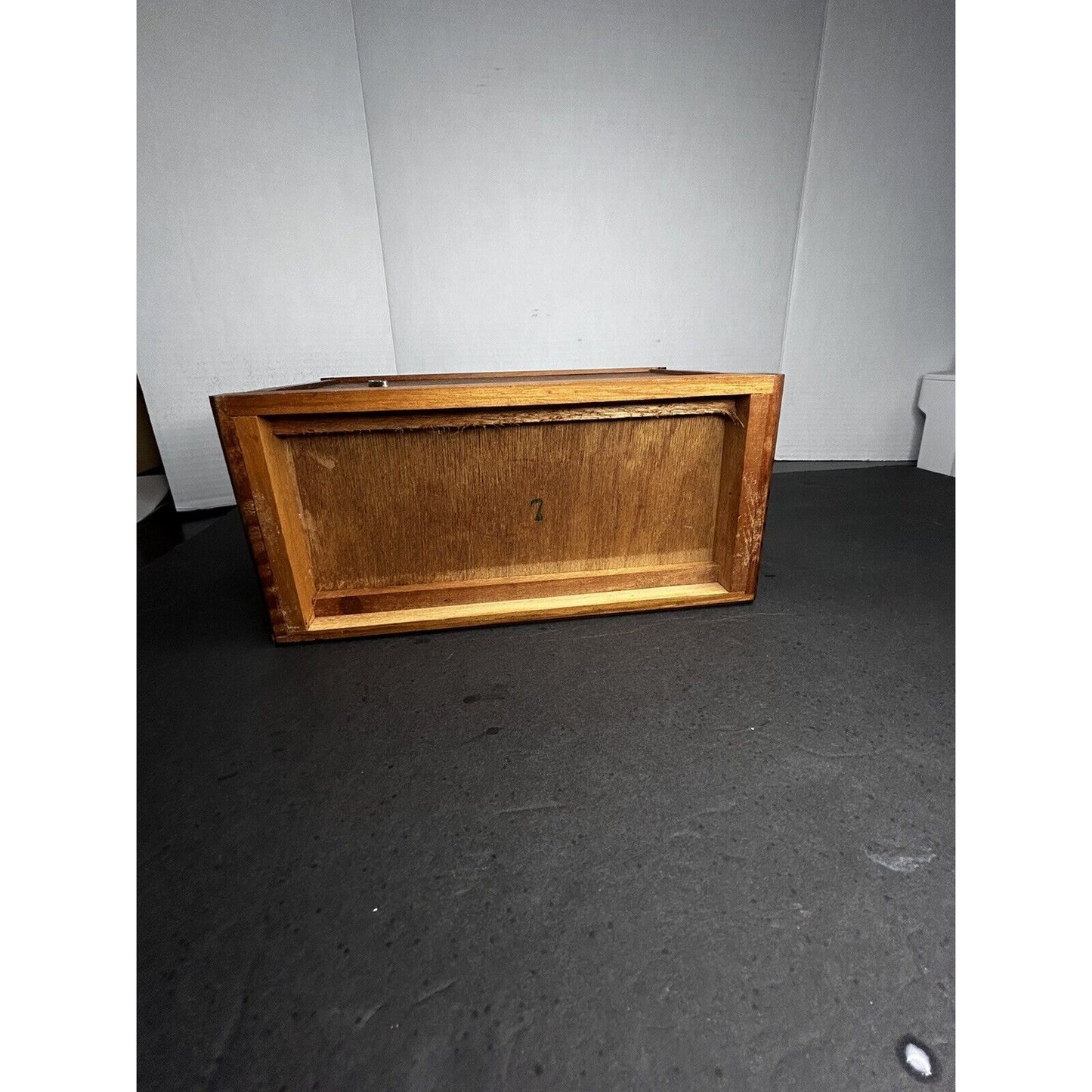 Vintage Wood 3 Tier 4 Drawer Jewelry Music Box Chest 1970's. Still Works Great!