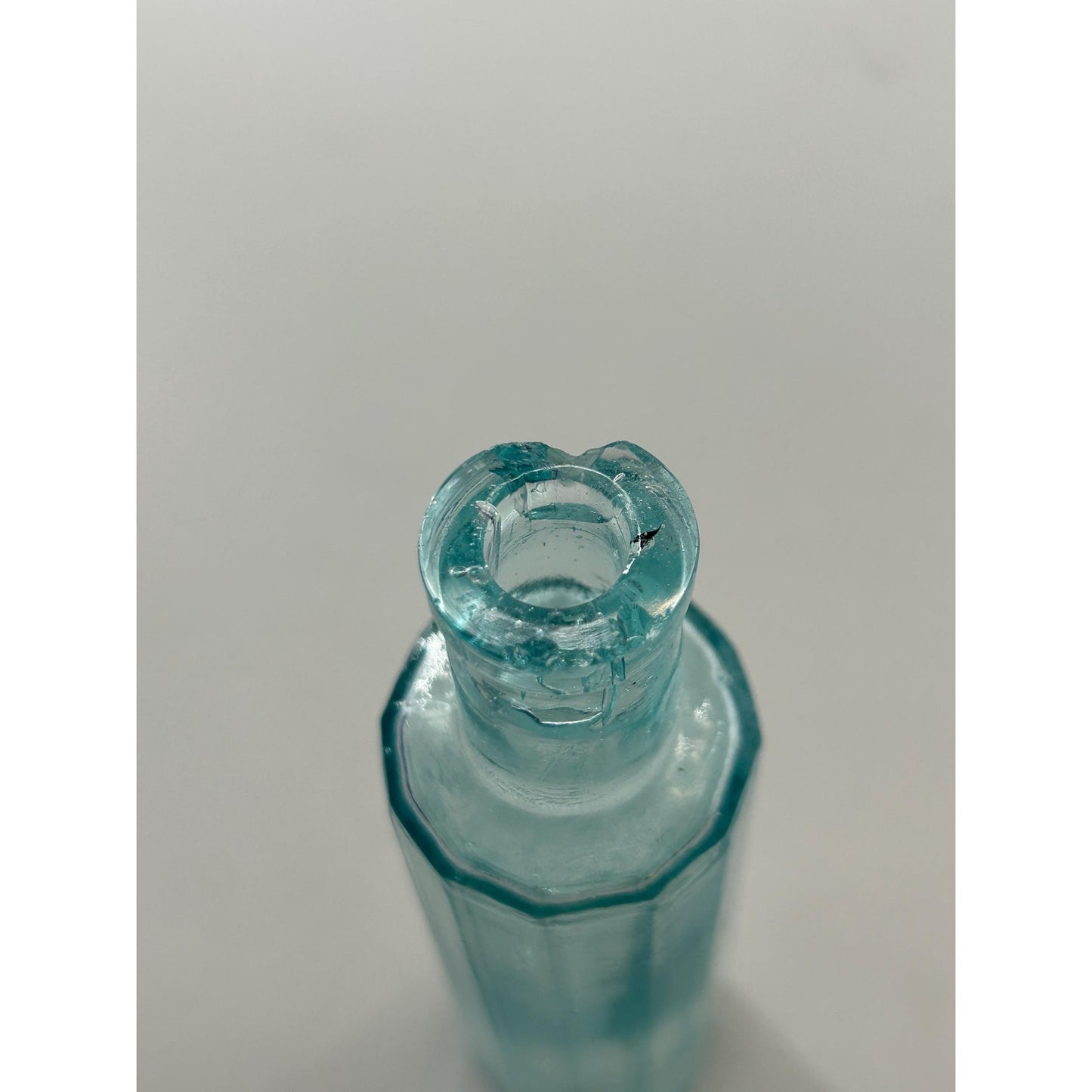 Antique Kendall’s Spavin Cure For Human Flesh Bottle – Aqua Glass Embossed Patent Medicine c1900