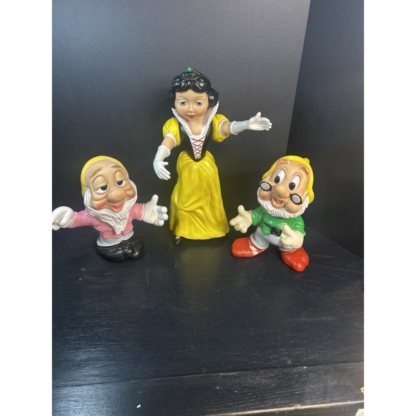 Vintage Disney rubber squeak toys 1963 Italy all three together