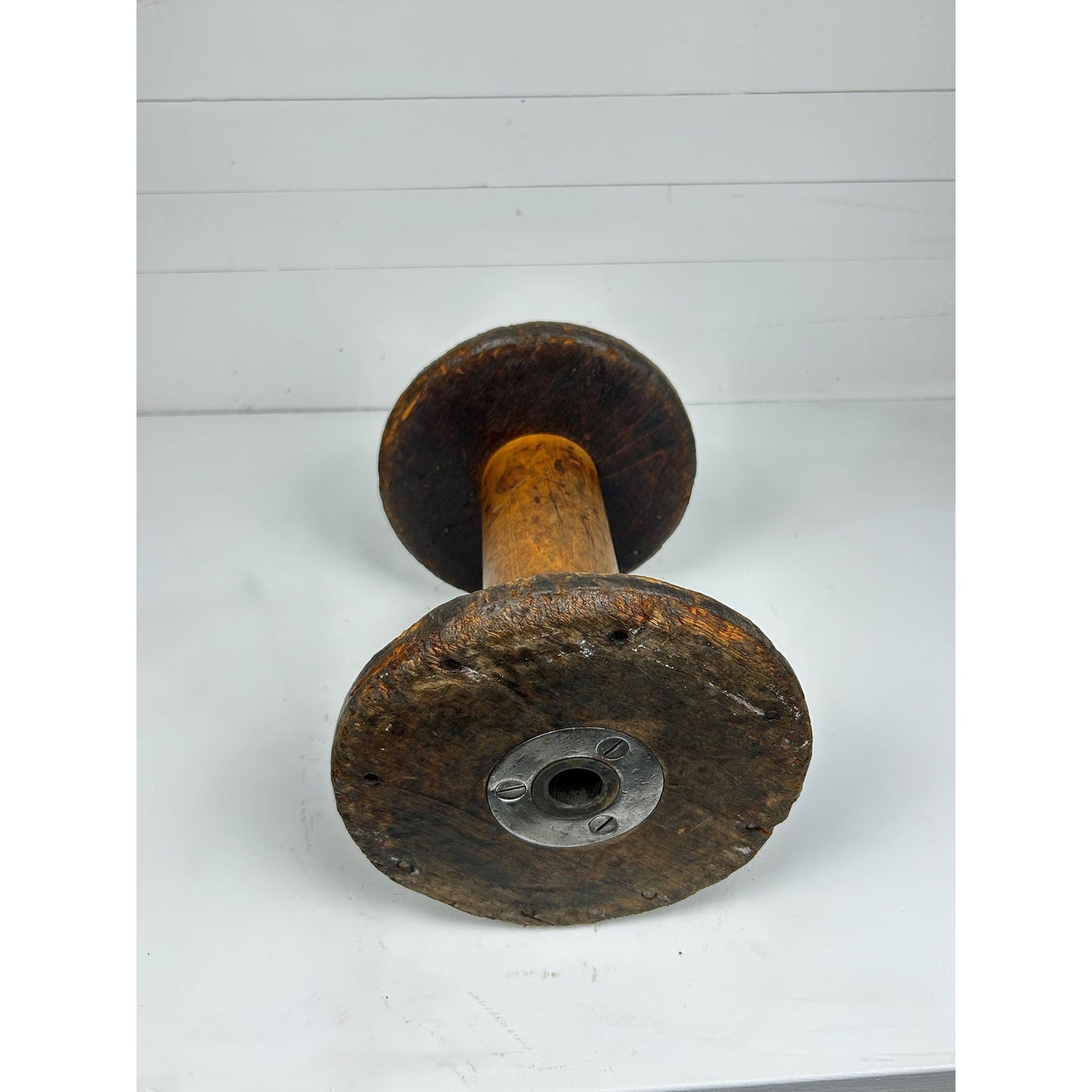 Exceptional Antique Vermont Textile Mill Bobbin Factory Stamped Burlington VT Early American Industrial Artifact