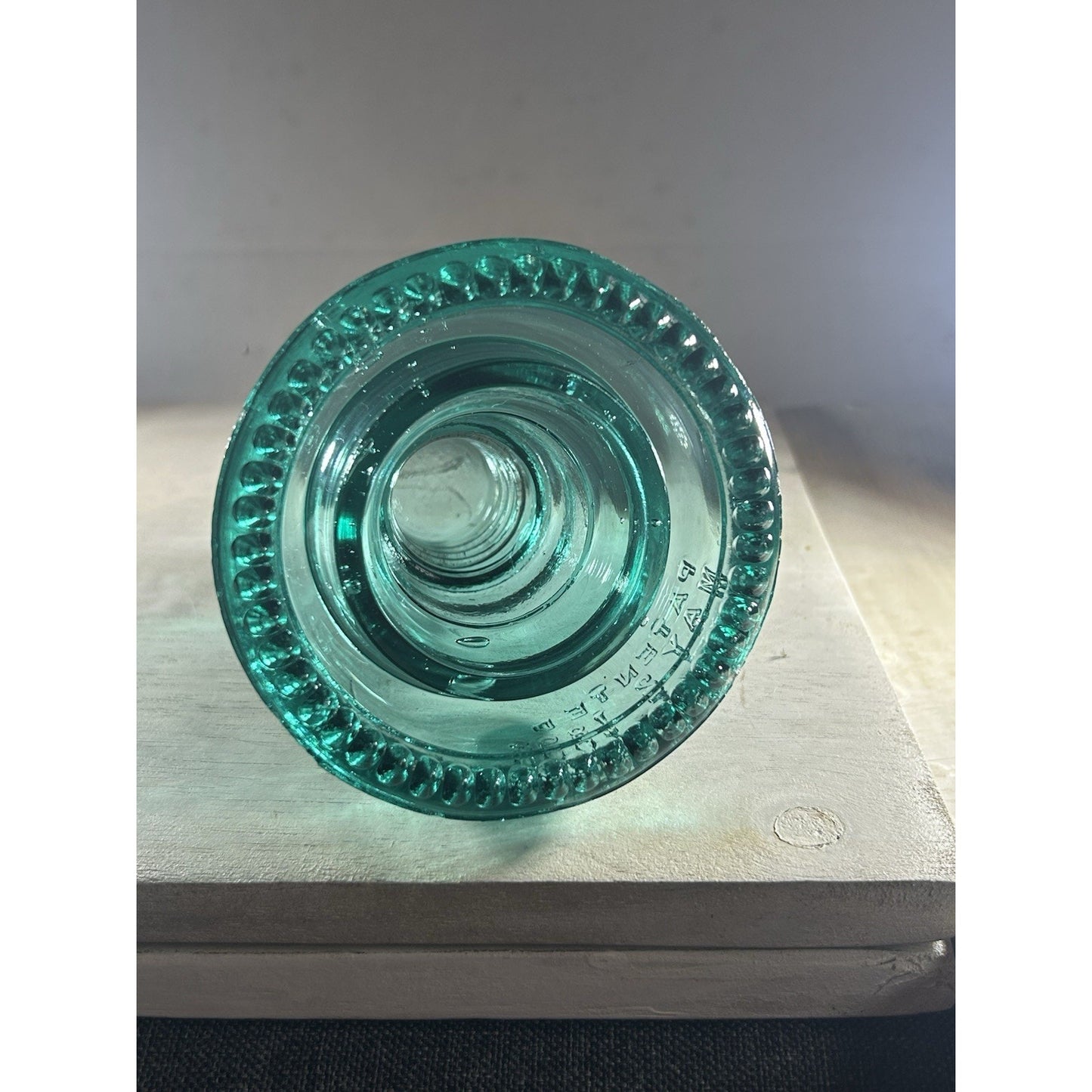Hemingray 40 Insulator CD 152 Aqua – PATENTED MAY 2 1893 – Vintage Glass. WOW!