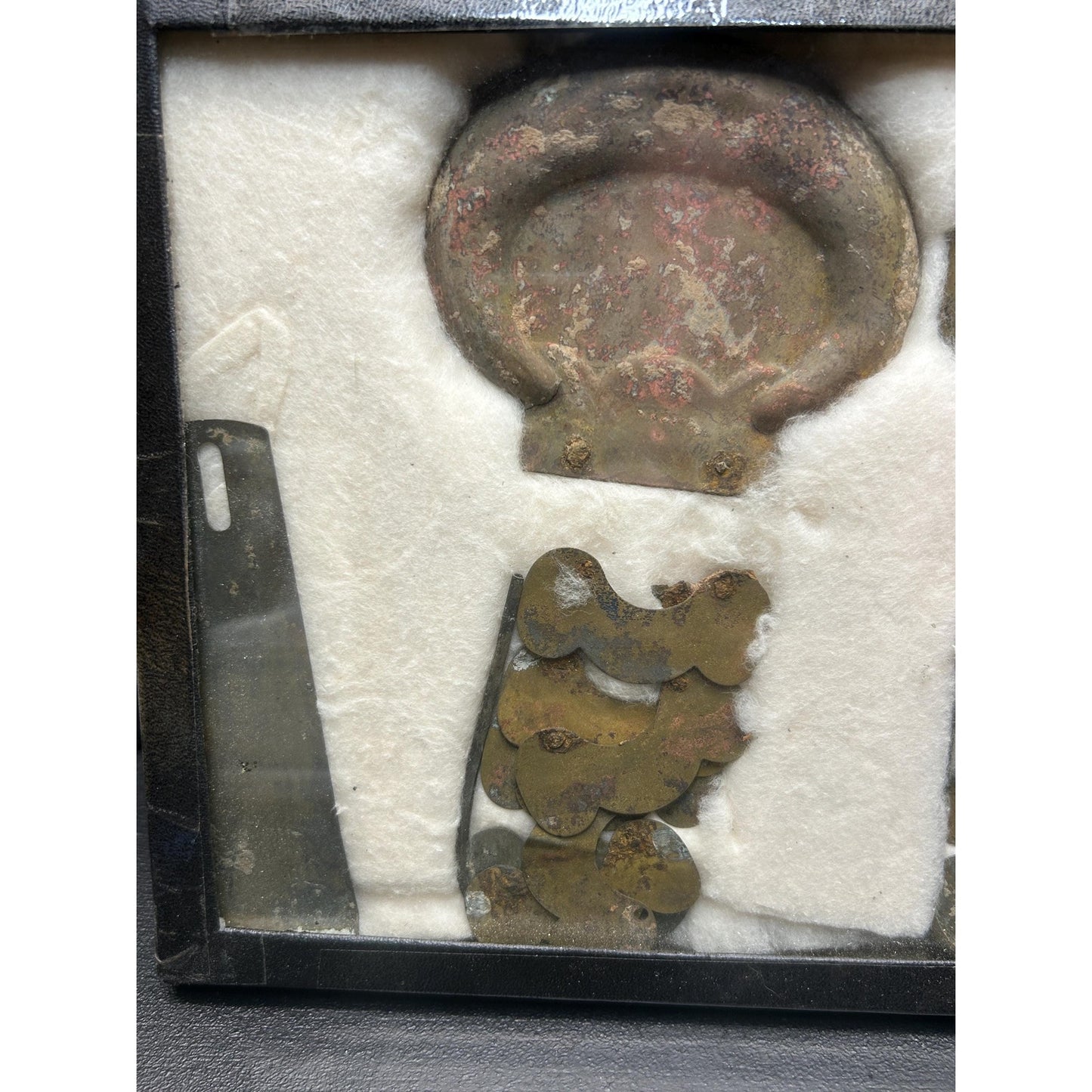 Museum Quality Archaeological Display • Prehistoric Old Copper Culture Native American Copper Celt & Spear Point Collection 1931. VERY RARE!
