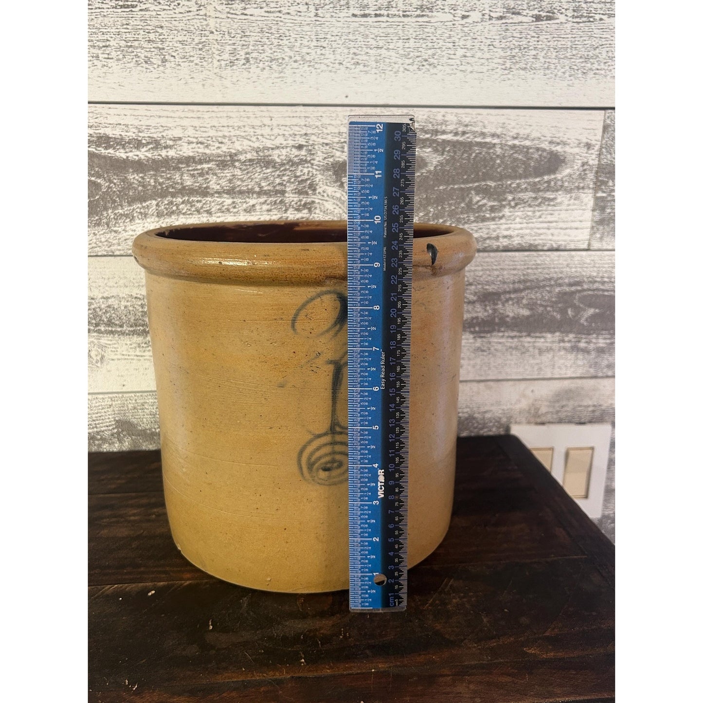 Antique Red Wing 2 Gallon Stoneware Crock Cobalt Blue Early 1900s