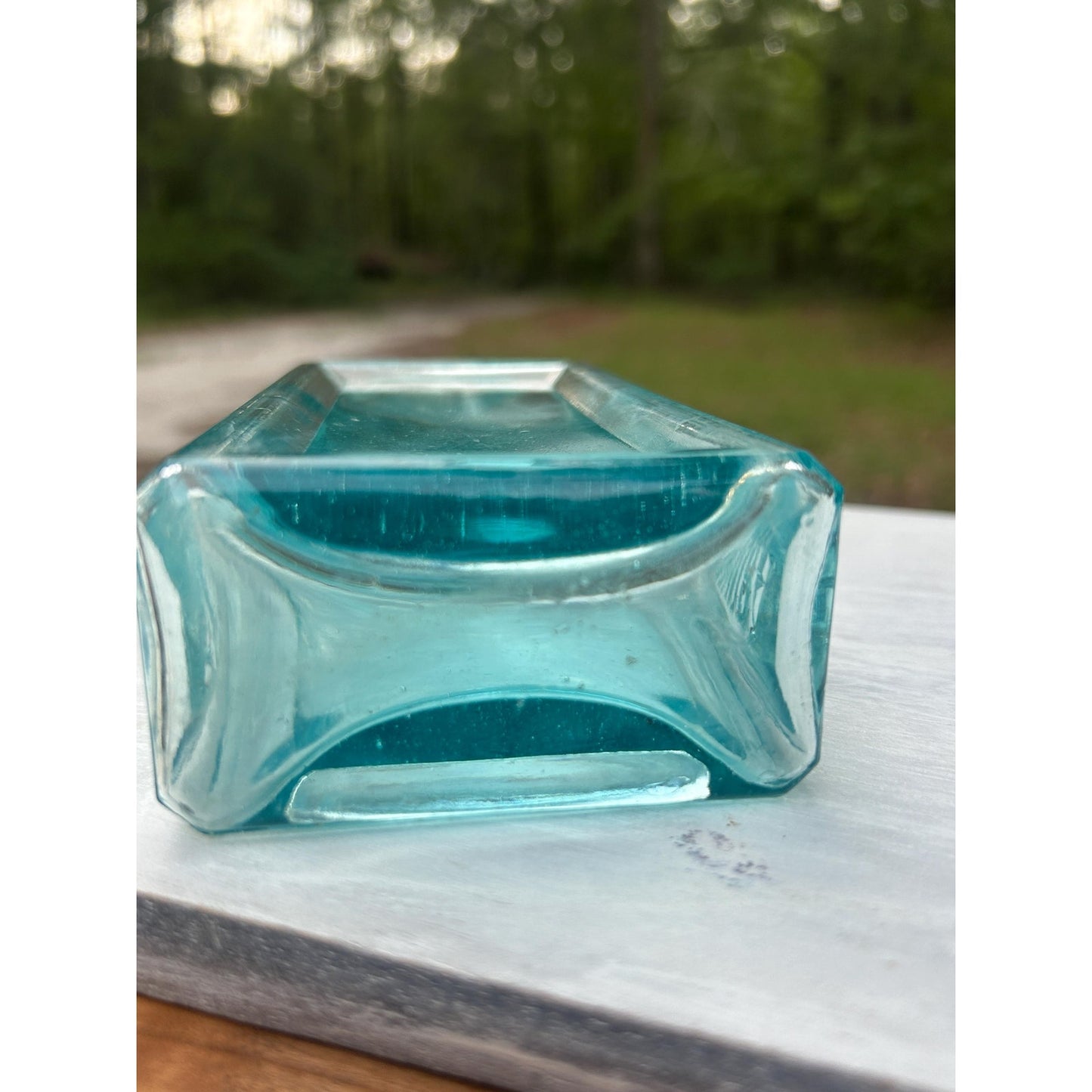 Antique Dr Greene’s Nervura Aqua Blue Patent Medicine Bottle c1890 Embossed Blood Nerve Remedy Apothecary Glass