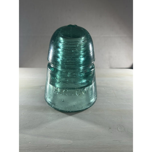 Very Rare Early H.C. & CO. Hemingray Insulator – CD 145 Beehive – Aqua - 1870’s