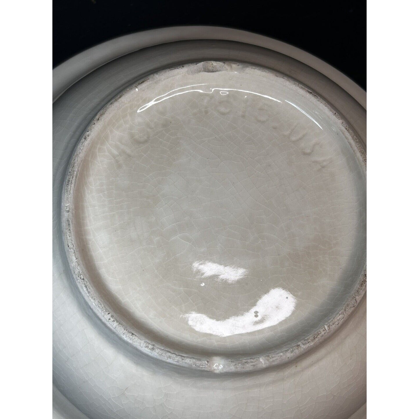 McCoy 7515 USA cream white bowl side view vintage farmhouse