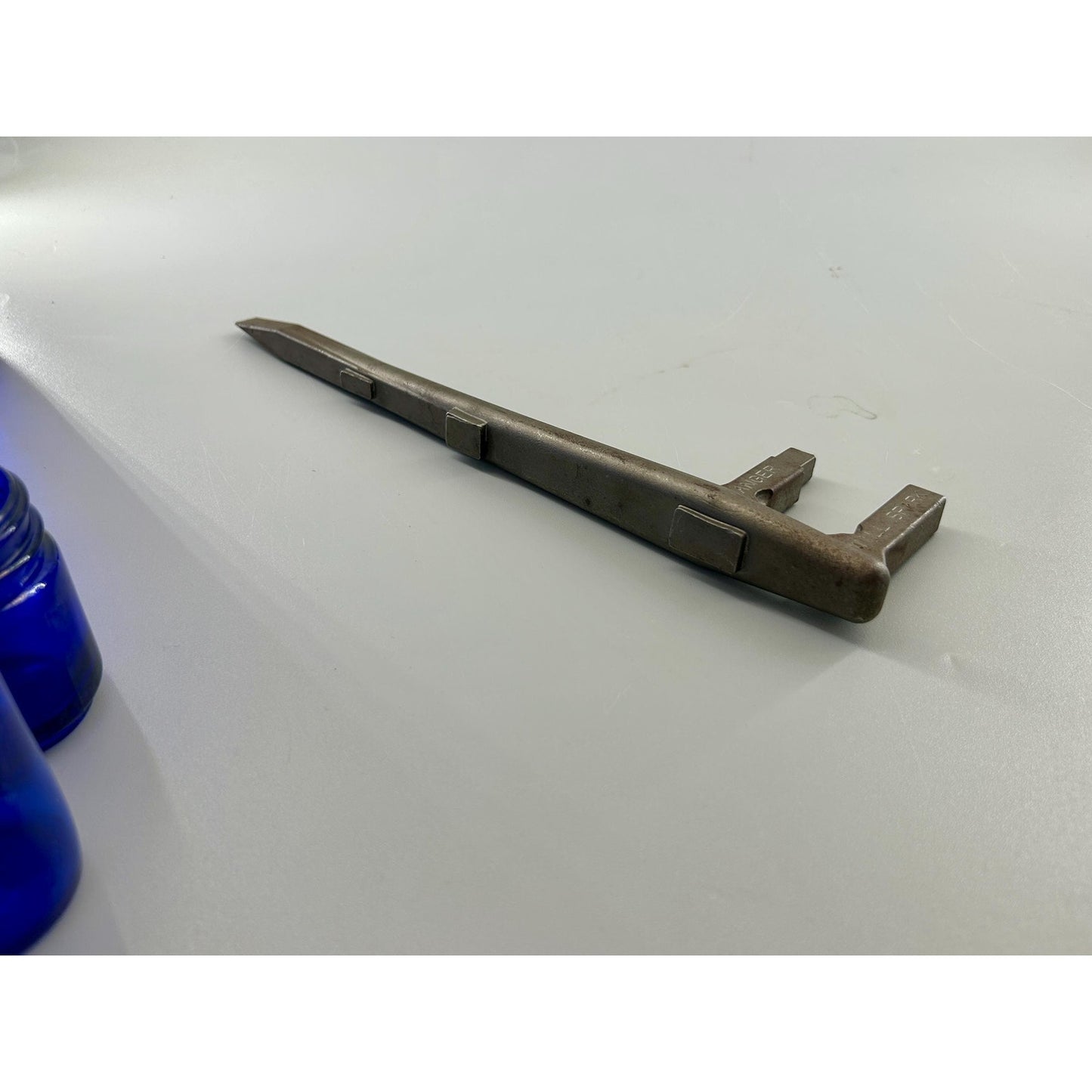 Rare Vintage Crescent Tool Co Pat Pend Valve Wheel Wrench Industrial Utility Fire Service Tool c1930s