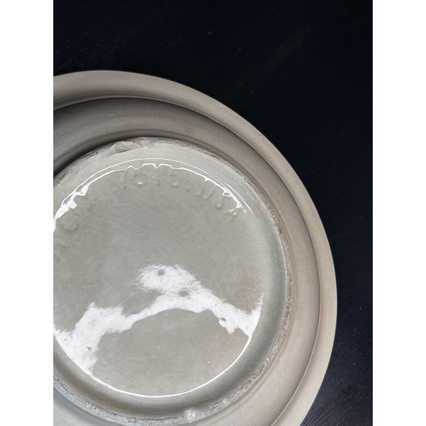 Vintage McCoy Pottery USA 7515 Cream White Mixing Bowl — 10.75" — Farmhouse Utility Stoneware