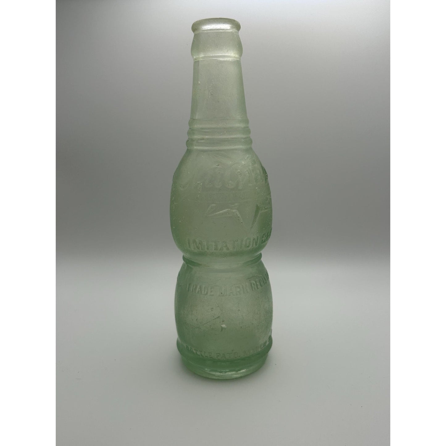 Antique NuGrape Soda Bottle, Savannah Georgia, Embossed 6 oz Green Glass, Patented March 9 1920 . Scarce vintage bottle. Savannah , GA