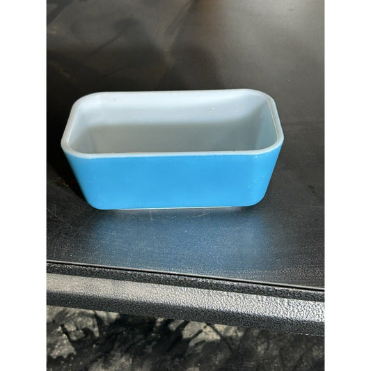 1940’s Vintage Pyrex Refrigerator Dish Primary Blue 502 Very Rare Pyrex! MCM