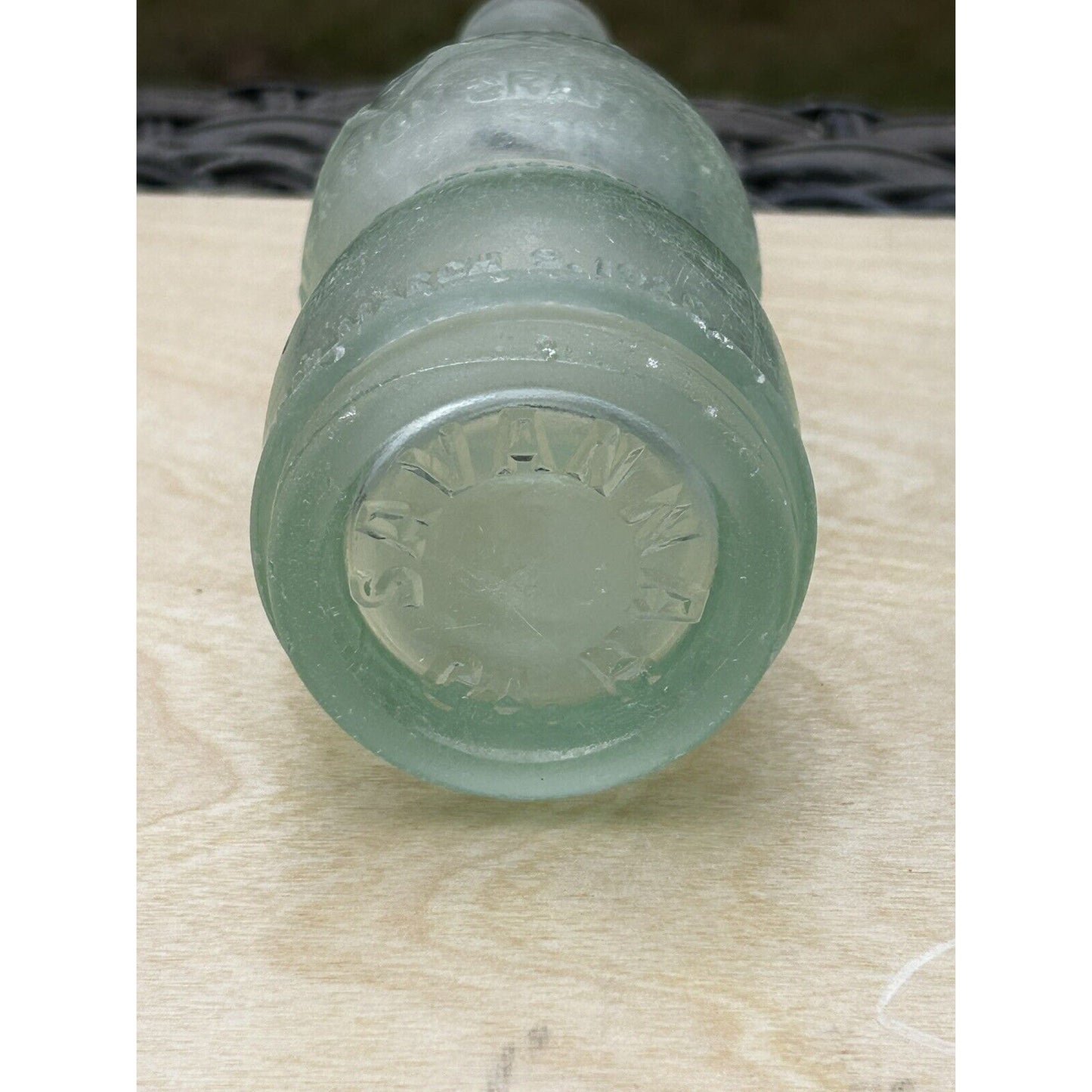 Antique NuGrape Soda Bottle — Savannah, Georgia — Embossed 6 oz Art Deco Glass — Bottle Patented March 9, 1920