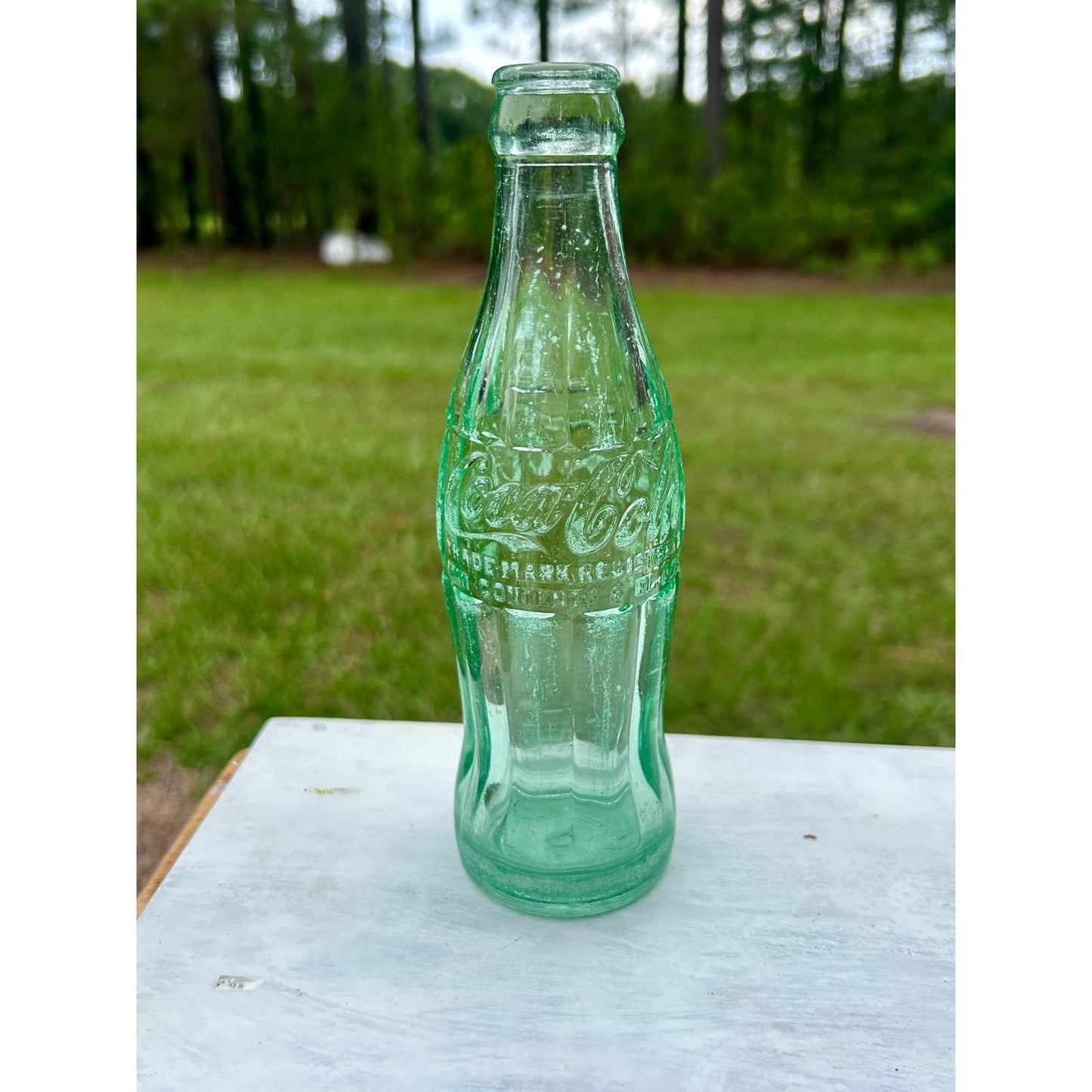 Vintage 1938 Savannah GA Coca-Cola Bottle Chattanooga Glass D-105529 6 Oz Embossed Hobbleskirt Coke Bottle