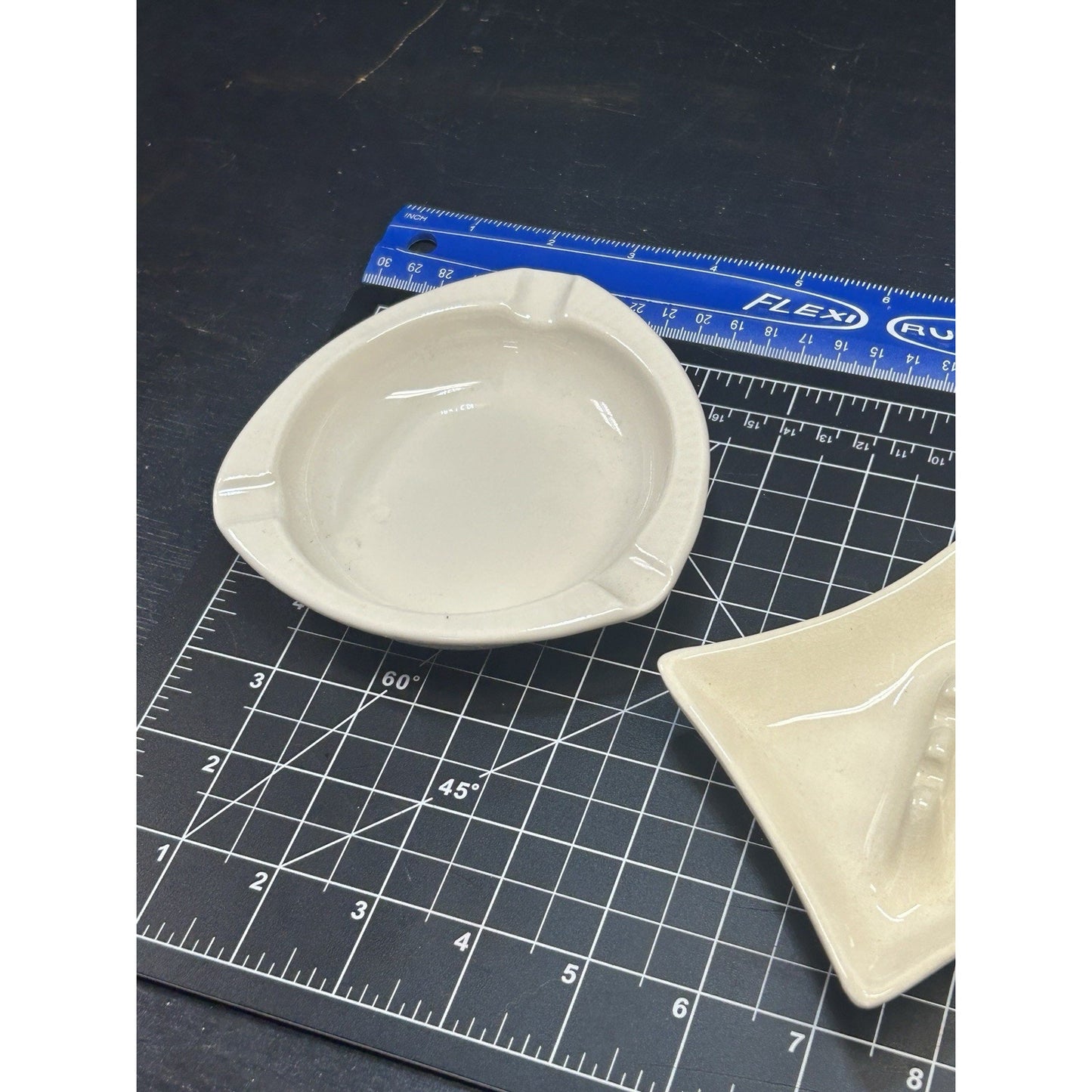 Vintage Red Wing Pottery Lot of 3 Mid Century Modern Ashtray Trinket Dishes