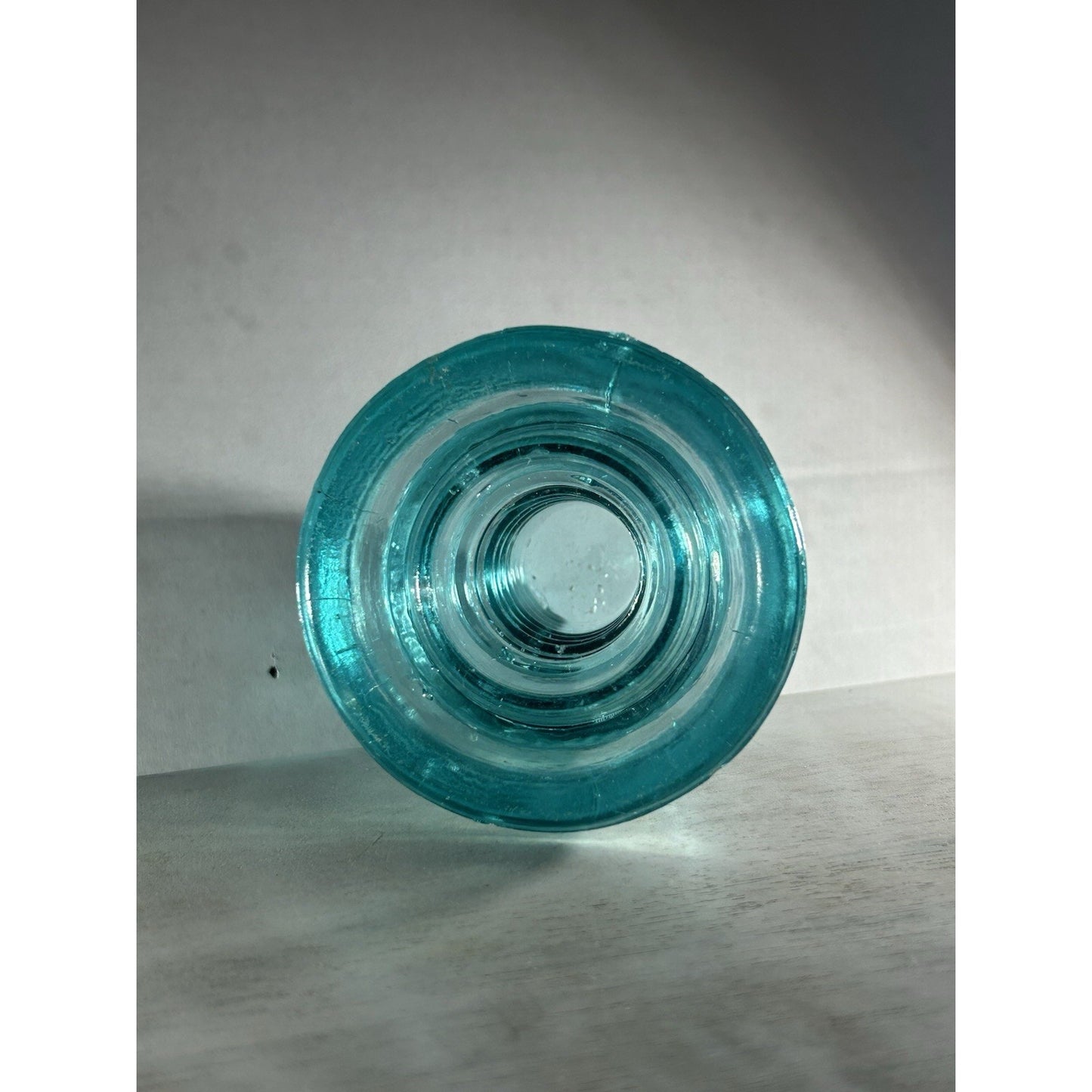 Gorgeous Vintage Ice Blue Brookfield CD 145 Beehive Glass Insulator . Great Cond