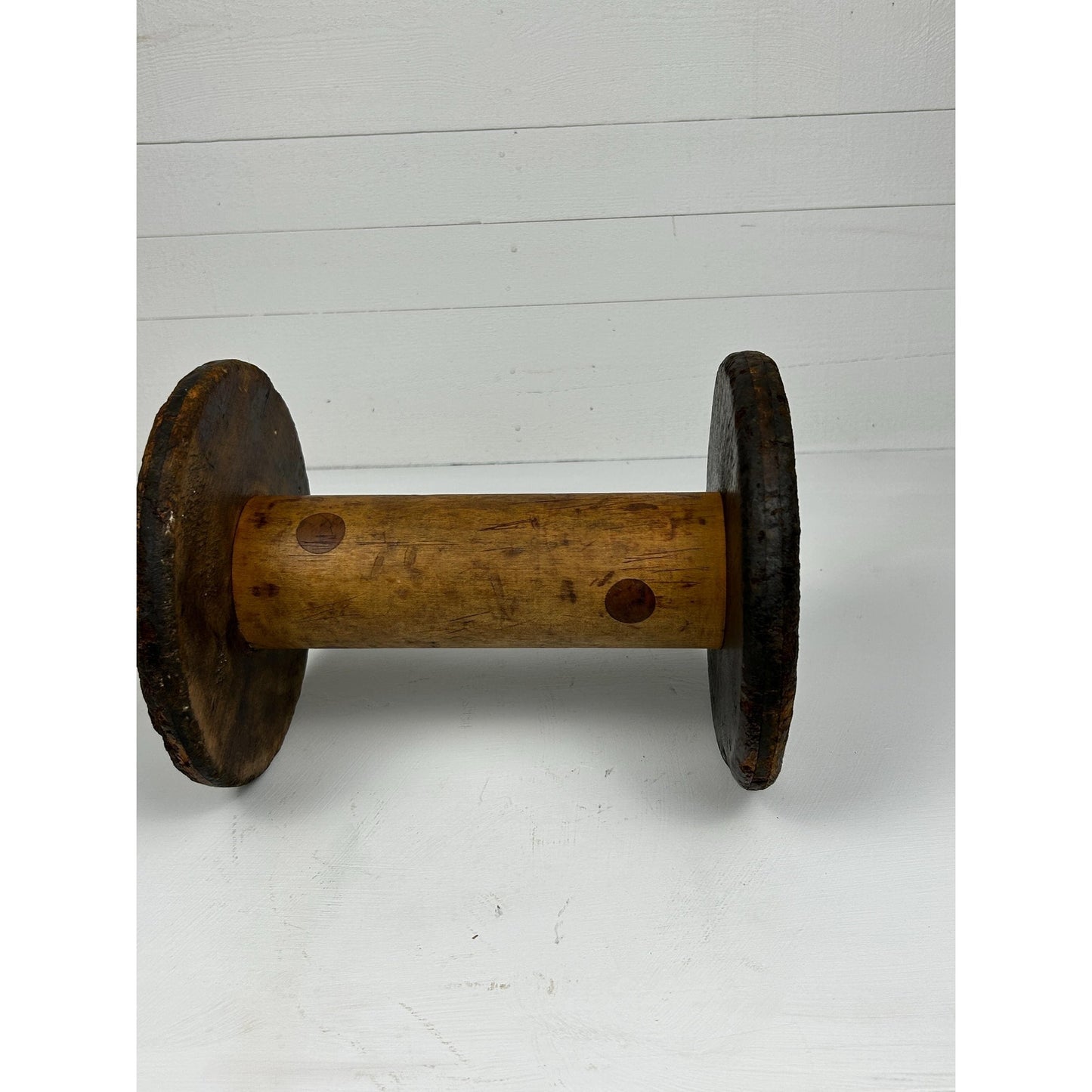 Exceptional Antique Vermont Textile Mill Bobbin Factory Stamped Burlington VT Early American Industrial Artifact