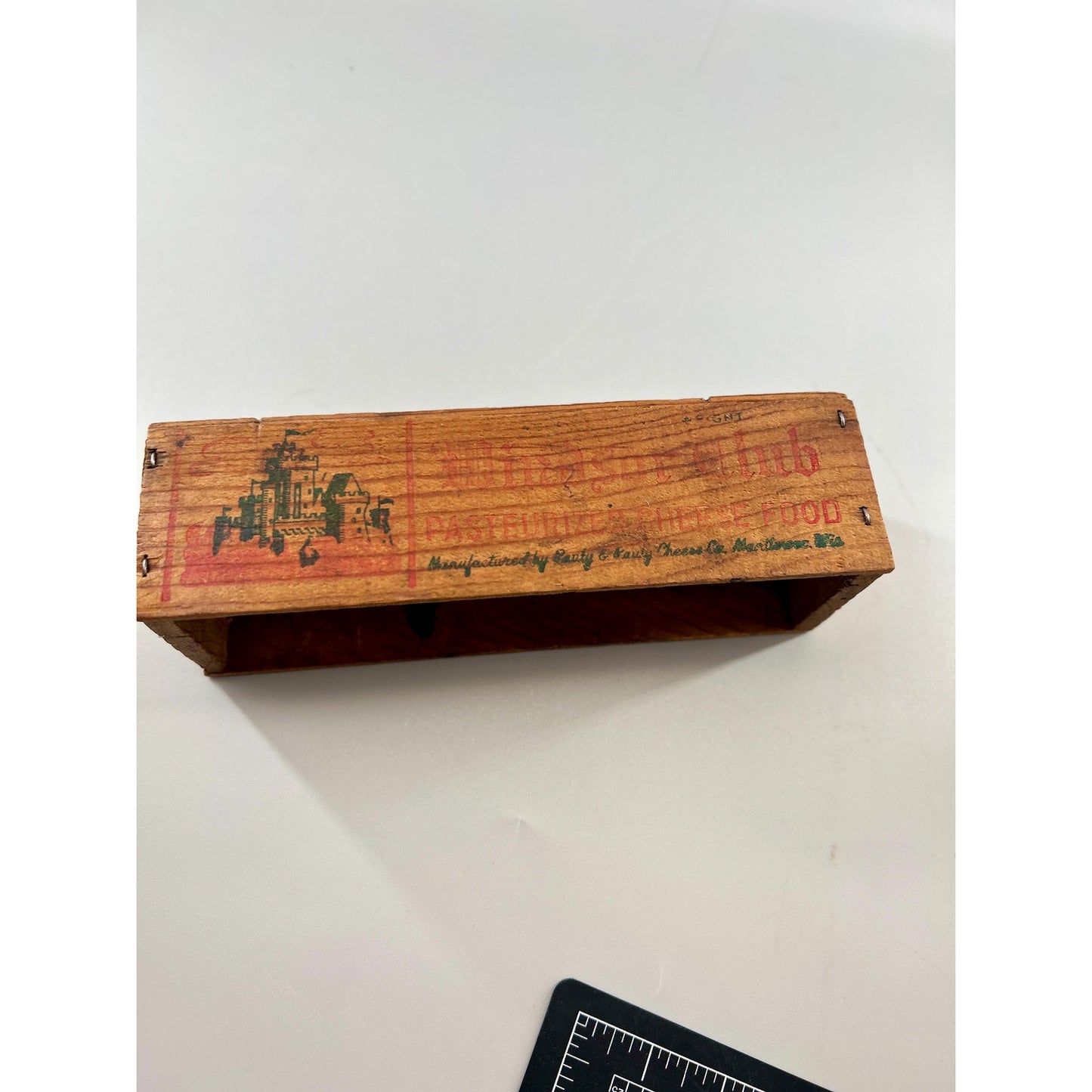 Antique Windsor Club Cheese Box Wisconsin Dairy Advertising Primitive Wooden Crate Rustic Farmhouse Decor