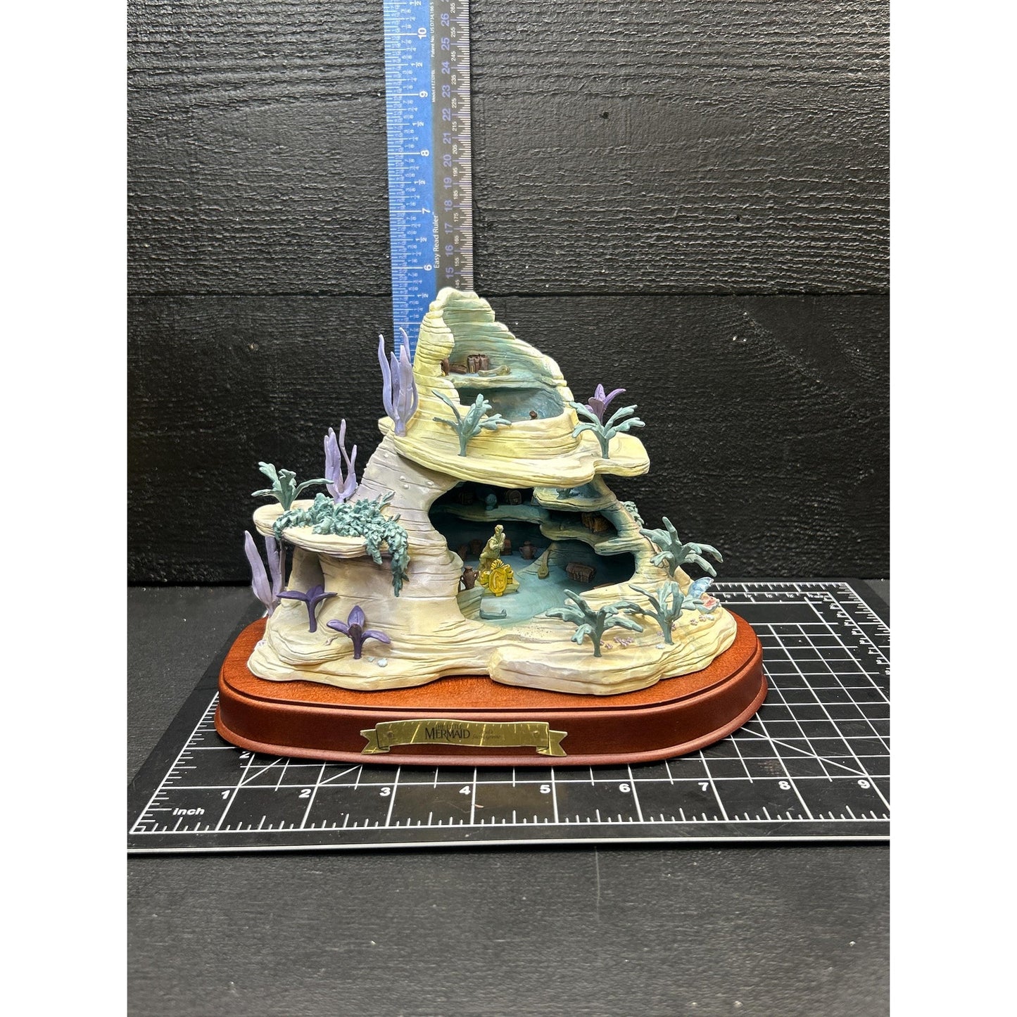Disney Enchanted Places Ariel’s Secret Grotto Scene • Little Mermaid Classics Collection Figurine • Rare Retired 1990s Sculpture. See Pics!