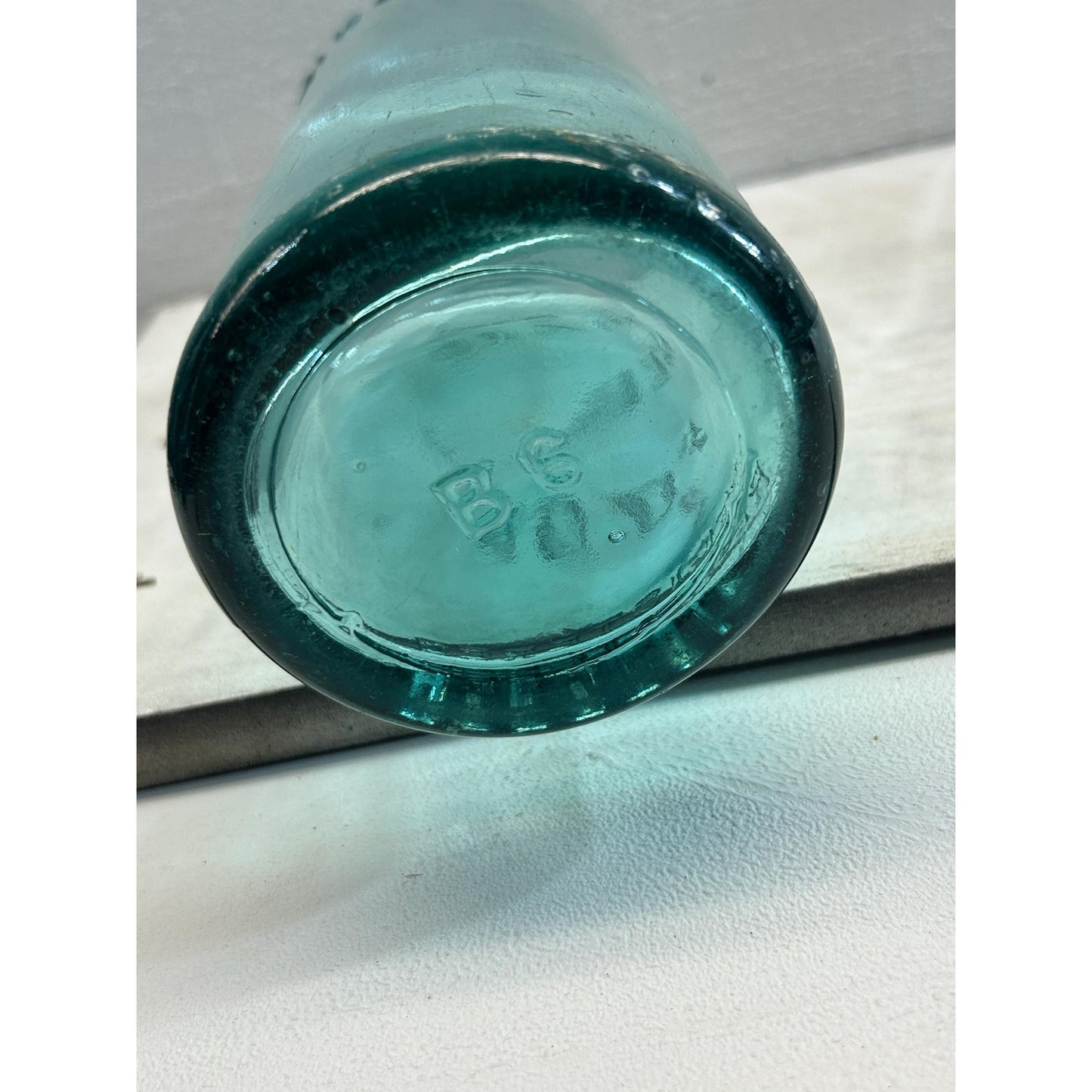 Antique 1880s Moxie Nerve Food Bottle – Aqua Blue Glass – Patent Medicine Soda Tonic Apothecary Collectible – Rare 12 Inch Embossed Bottle