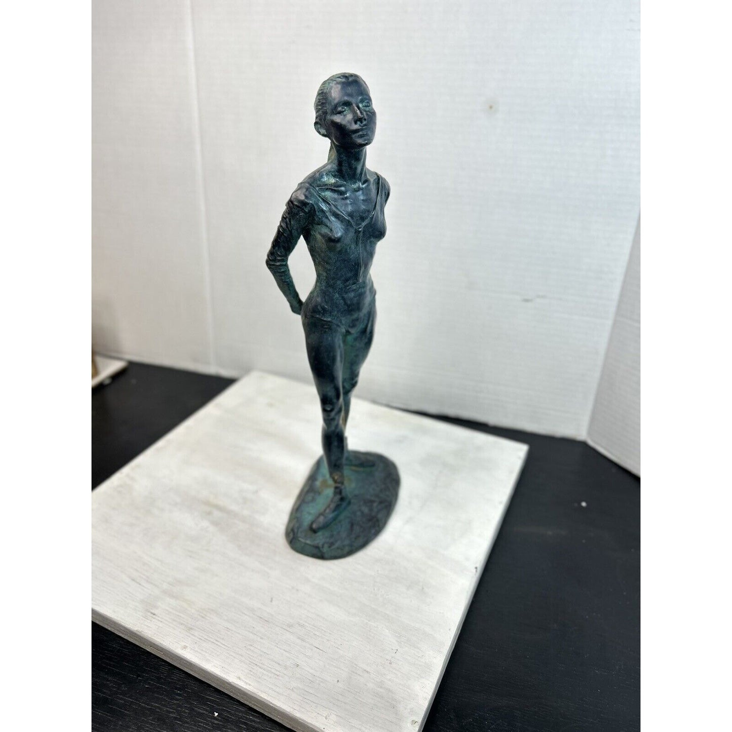 Vintage Cipriano Signed Ballerina Art Dance Sculpture 14 Inch Figurine