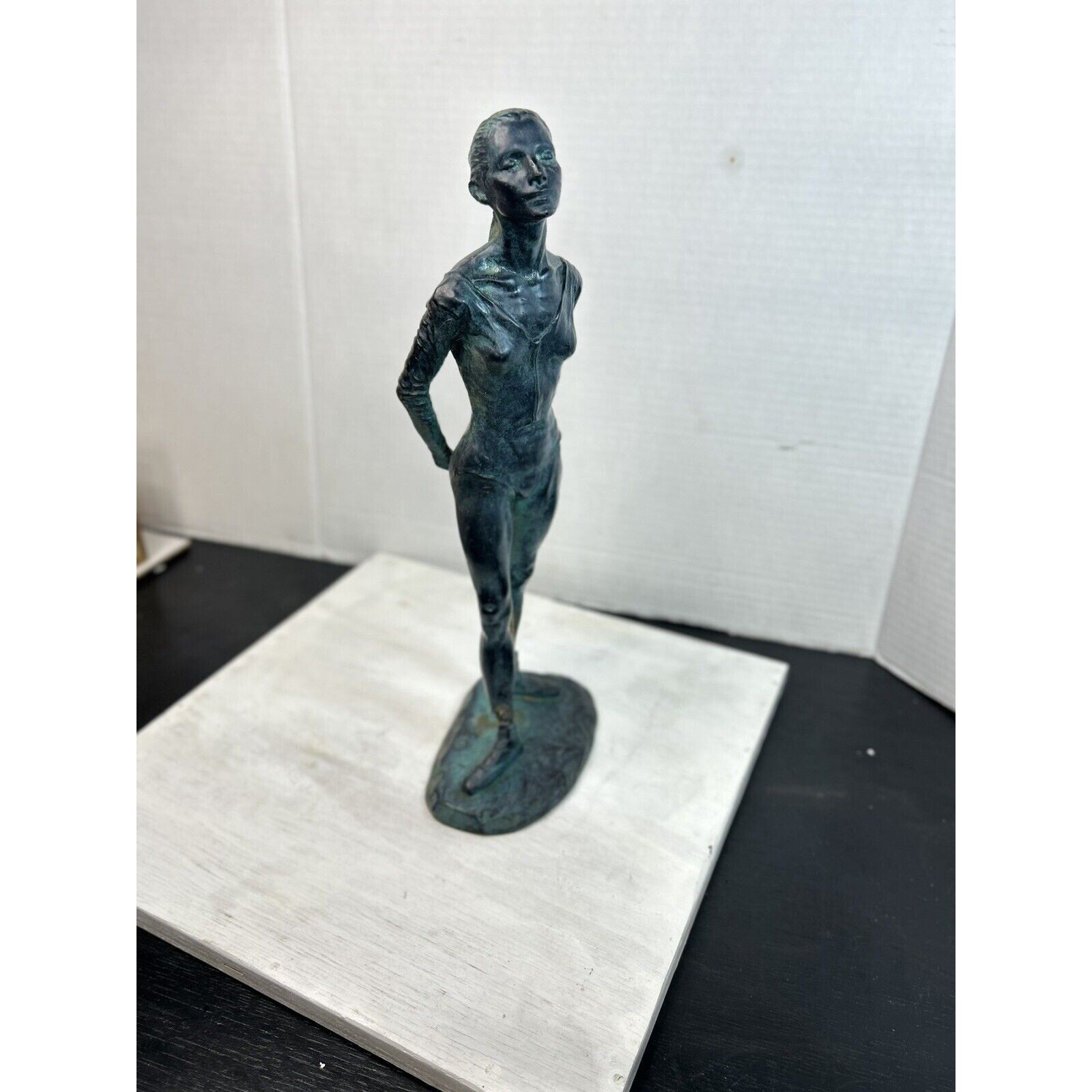 Vintage Cipriano Signed Ballerina Art Dance Sculpture 14 Inch Figurine