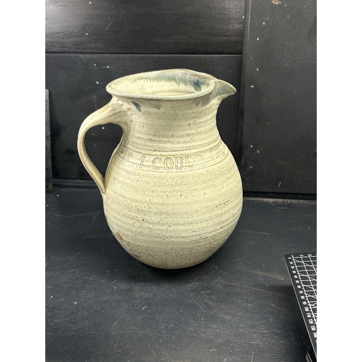 Vintage 1974 Studio Pottery Jug Orzel Signed – If I Could Only Remember My Name