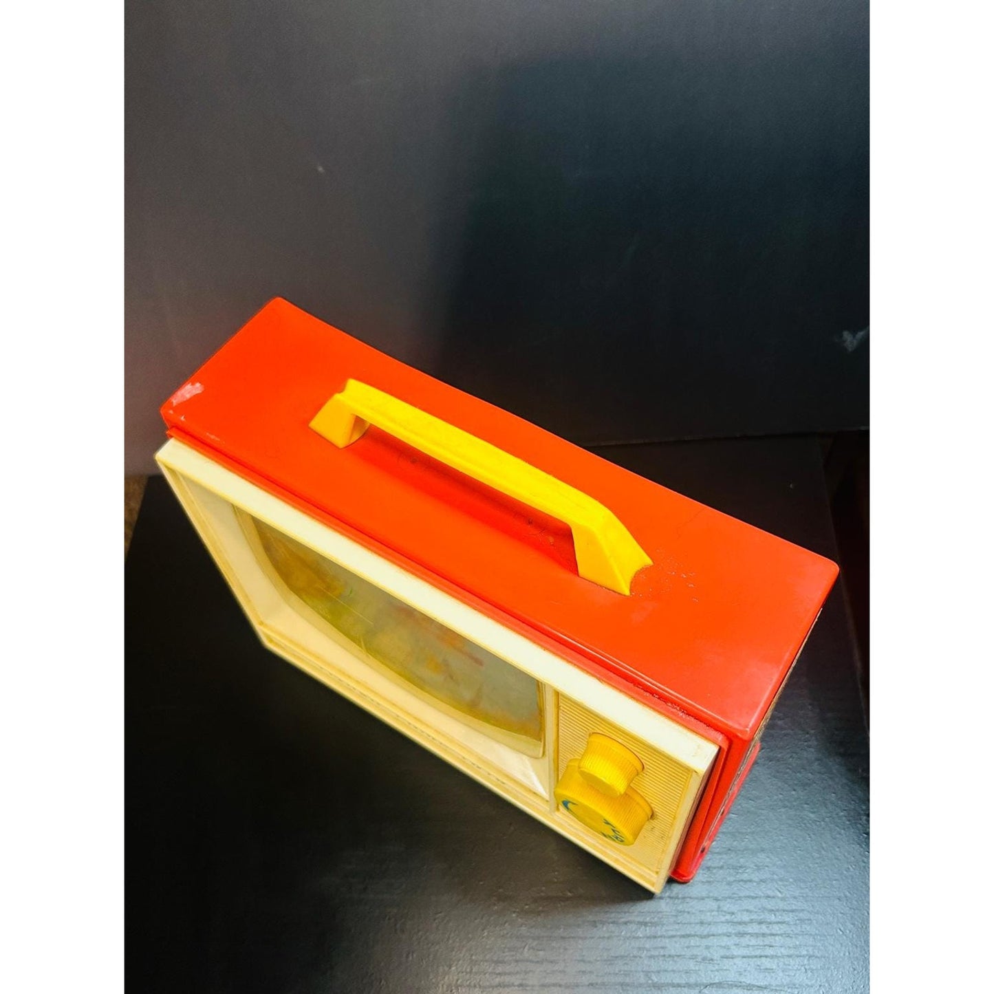 Vintage Fisher-Price Two Tune Music Box TV #114 – London Bridge & Row Row Row Your Boat – Working