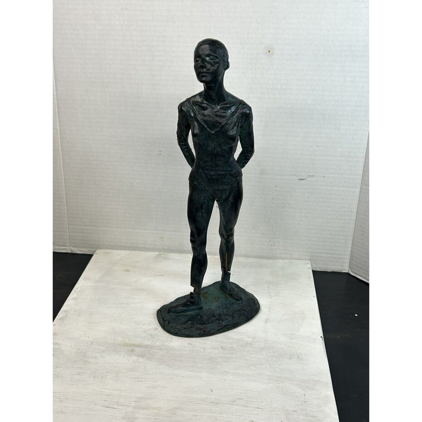 Vintage Cipriano Signed Ballerina Art Dance Sculpture 14" Figurine