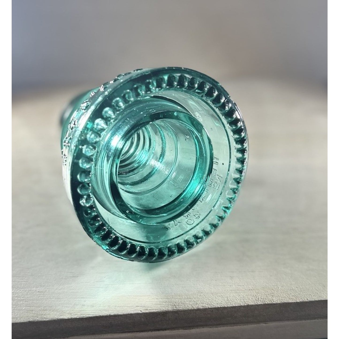 Hemingray 40 Insulator CD 152 Aqua – PATENTED MAY 2 1893 – Vintage Glass. WOW!