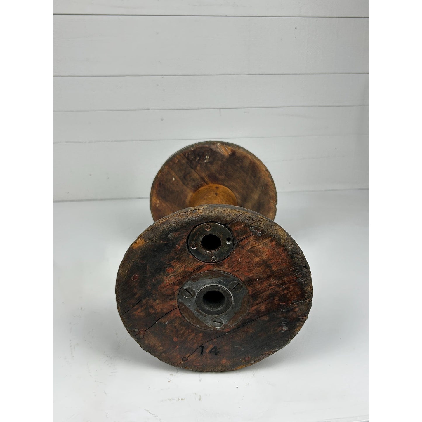 Exceptional Antique Vermont Textile Mill Bobbin Factory Stamped Burlington VT Early American Industrial Artifact