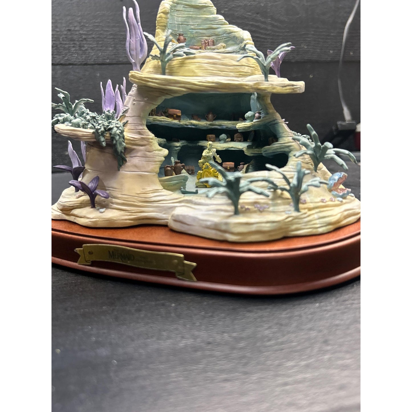Disney Enchanted Places Ariel’s Secret Grotto Scene • Little Mermaid Classics Collection Figurine • Rare Retired 1990s Sculpture. See Pics!