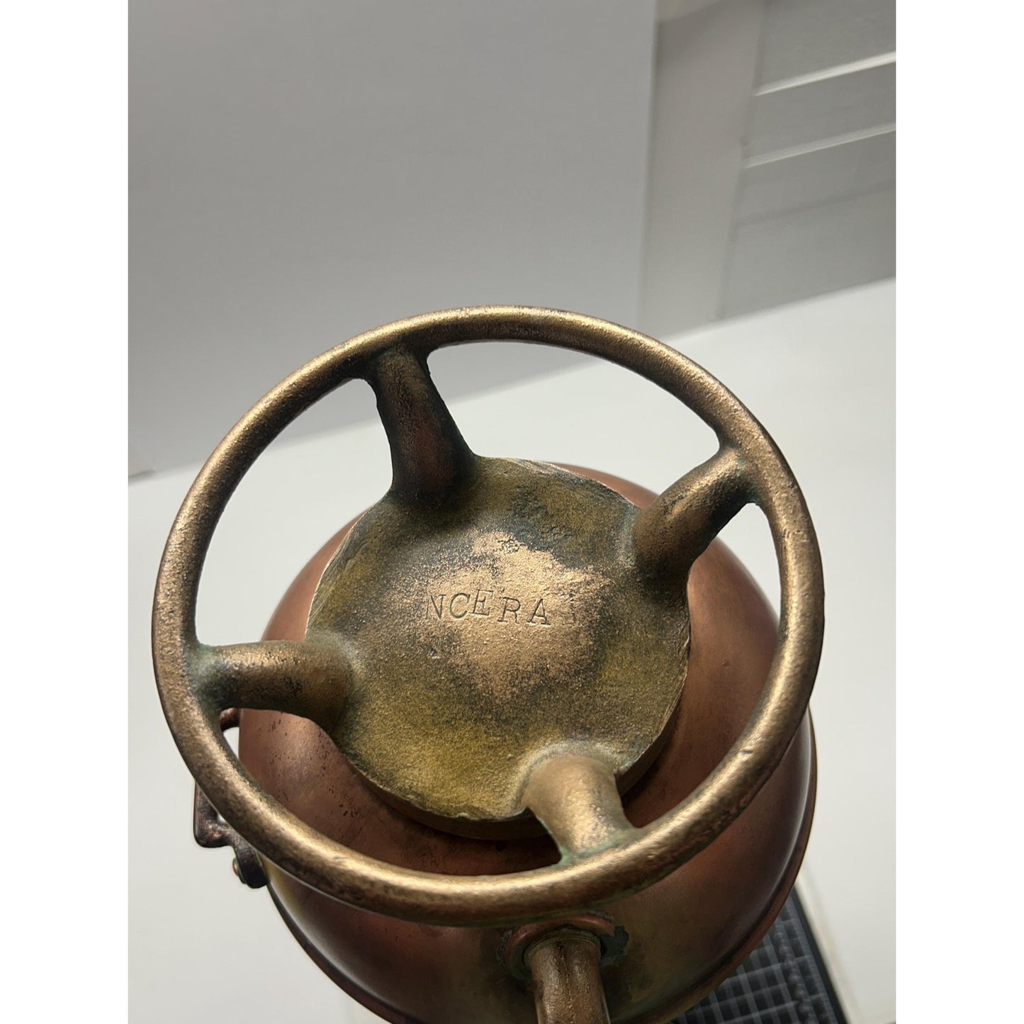 Antique ESSANAY Soda-Acid Fire Extinguisher c.1910s – Solid Copper & Brass – Complete Original Components – Collector Grade. Industrial