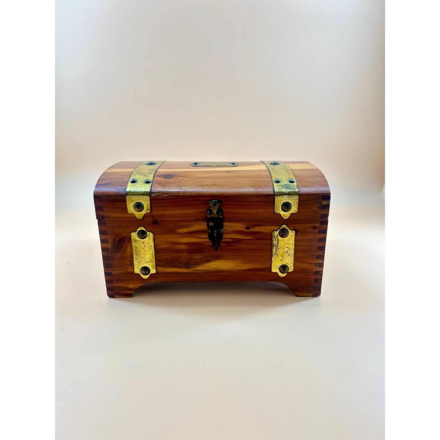 Antique Cedar Jewelry Box McGraw Box Co 1926 Patent Art Deco Cedar Keepsake Chest Vintage Wooden Jewelry Chest Dovetail Cedar Trinket Box
