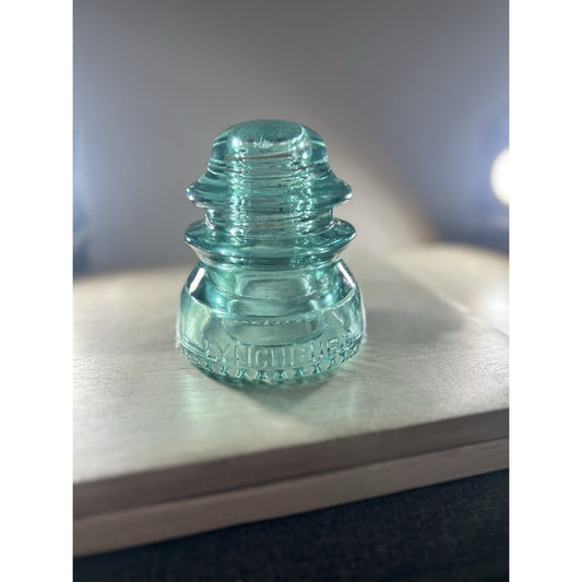 Rare Vintage Lynchburg No. 44 Glass Insulator – Ice Blue CD 154 – Made in USA –