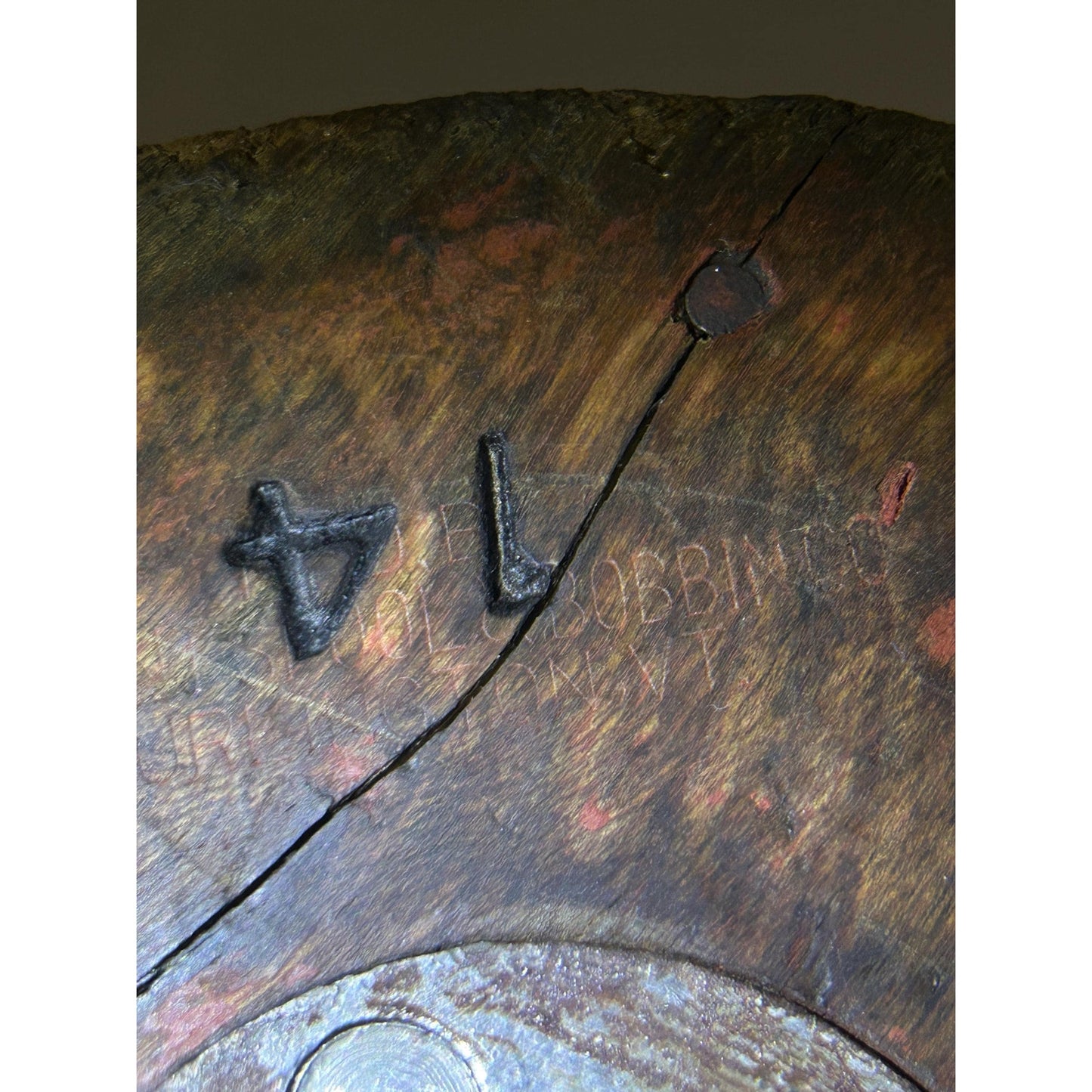 Exceptional Antique Vermont Textile Mill Bobbin Factory Stamped Burlington VT Early American Industrial Artifact
