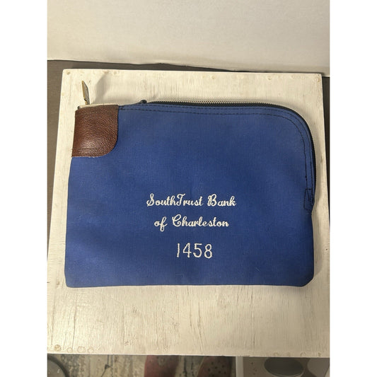 NEW Embroidered Vintage Rifkin Bank Bag Arco Lock with Key Charleston SC