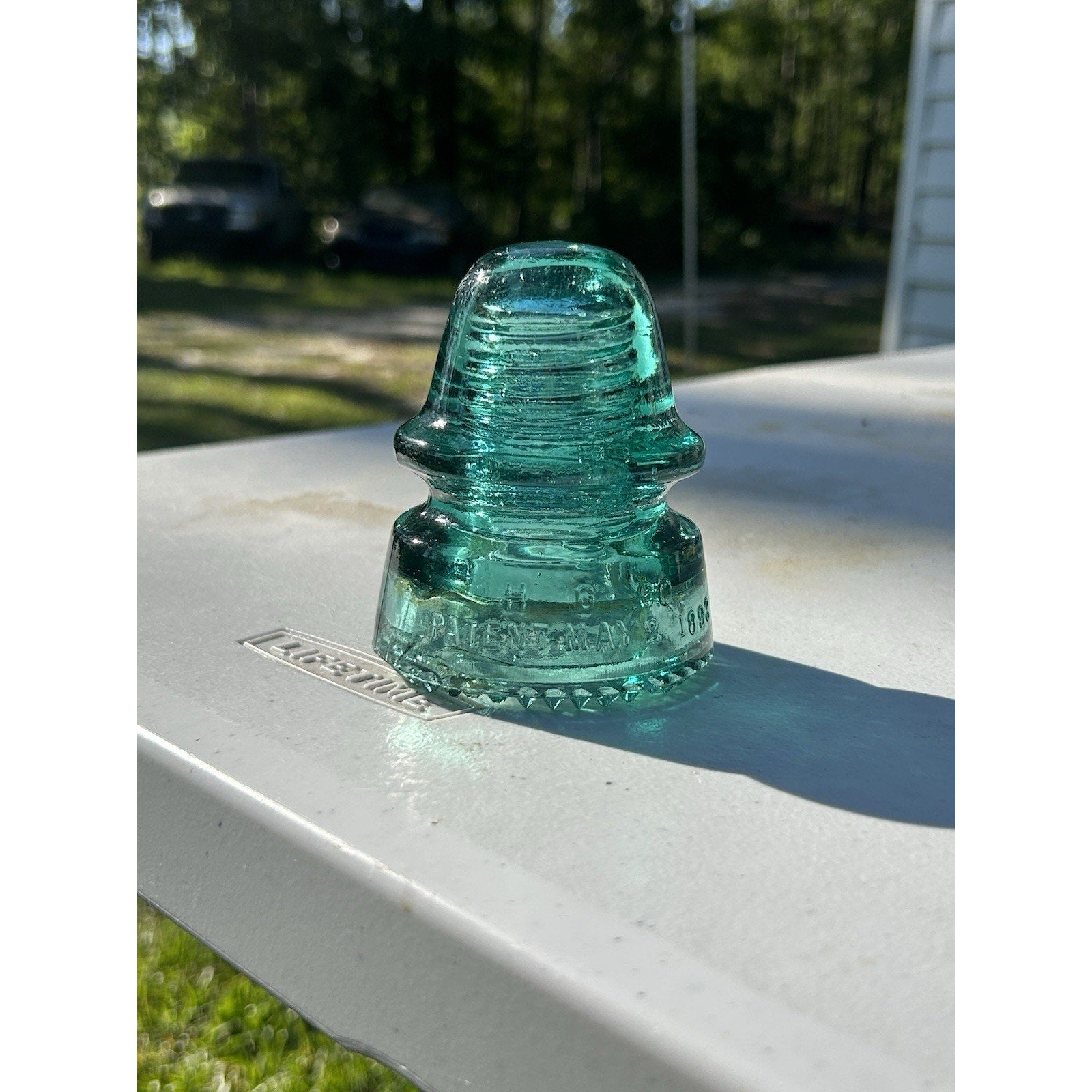 H.G. Co petticoat green insulator 1893 natural light color