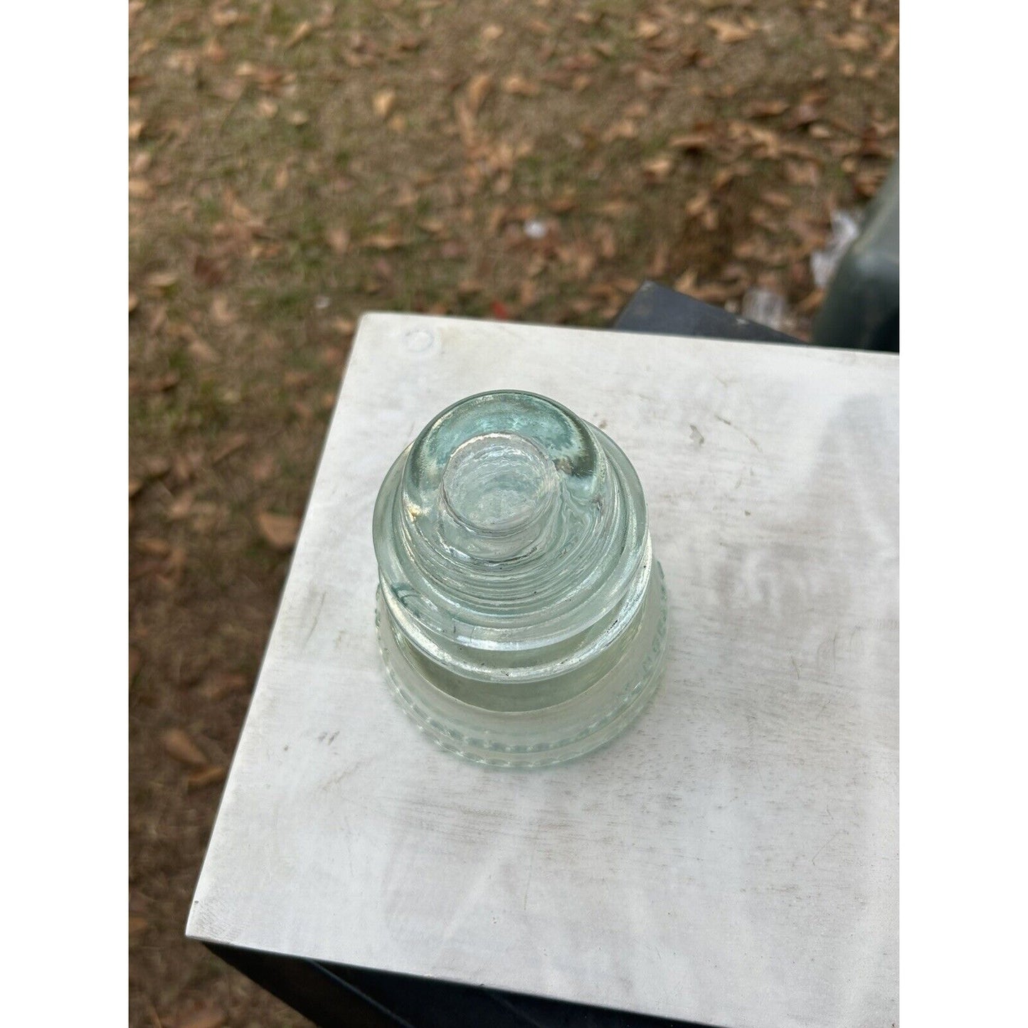 Vintage Hemingray 42 clear insulator all angles display