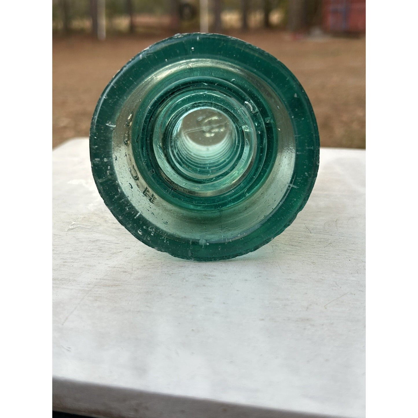 Antique H.C. & Co. Beehive Glass Insulator – EARLY!  Aqua Green Telegraph Line – Early Hemingray Style – Primitive Industrial Decor. Rare