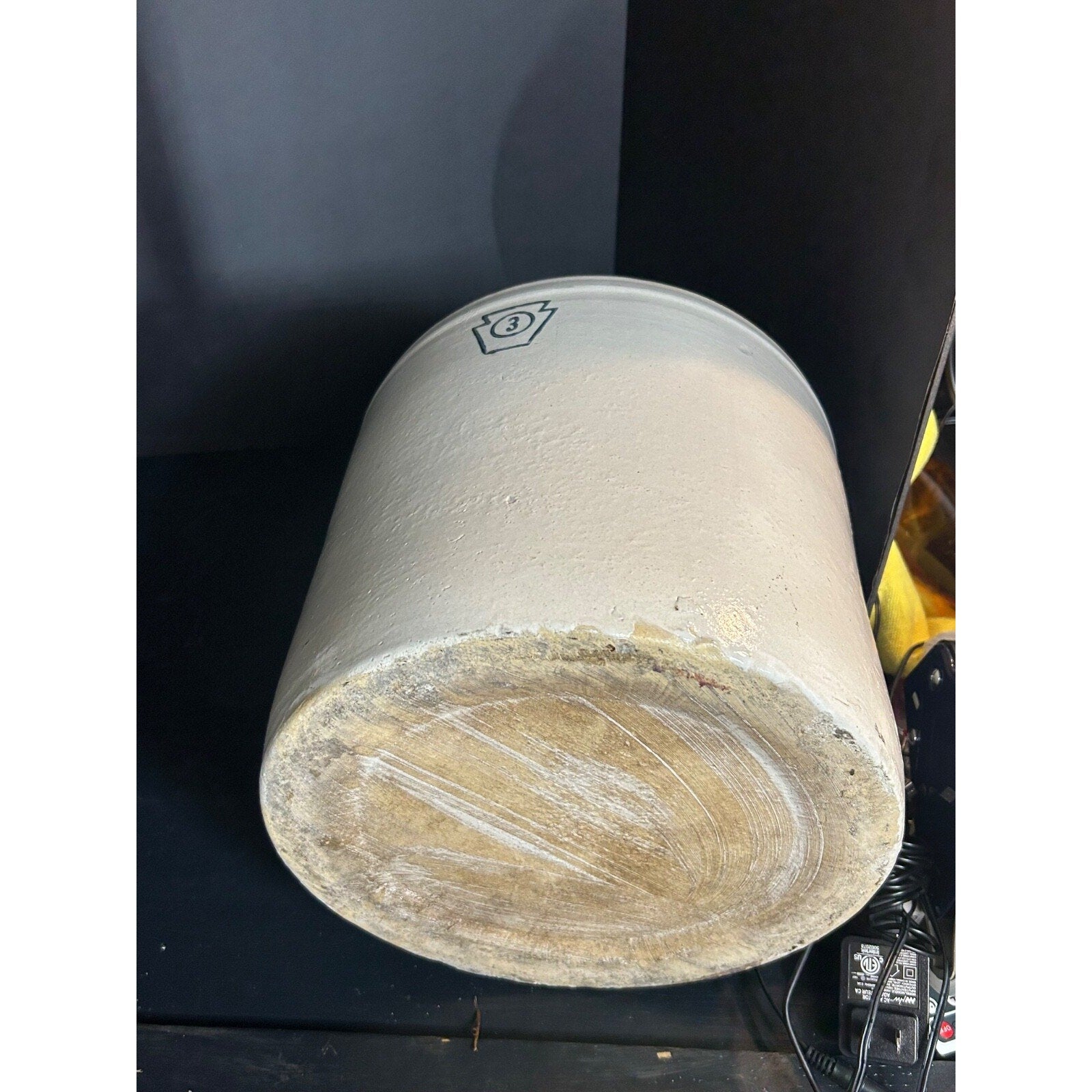 Pfaltzgraff 3 gallon crock jug natural light overall condition