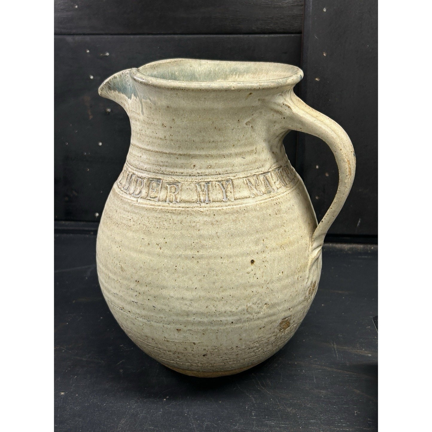 Vintage 1974 Studio Pottery Jug Orzel Signed – If I Could Only Remember My Name