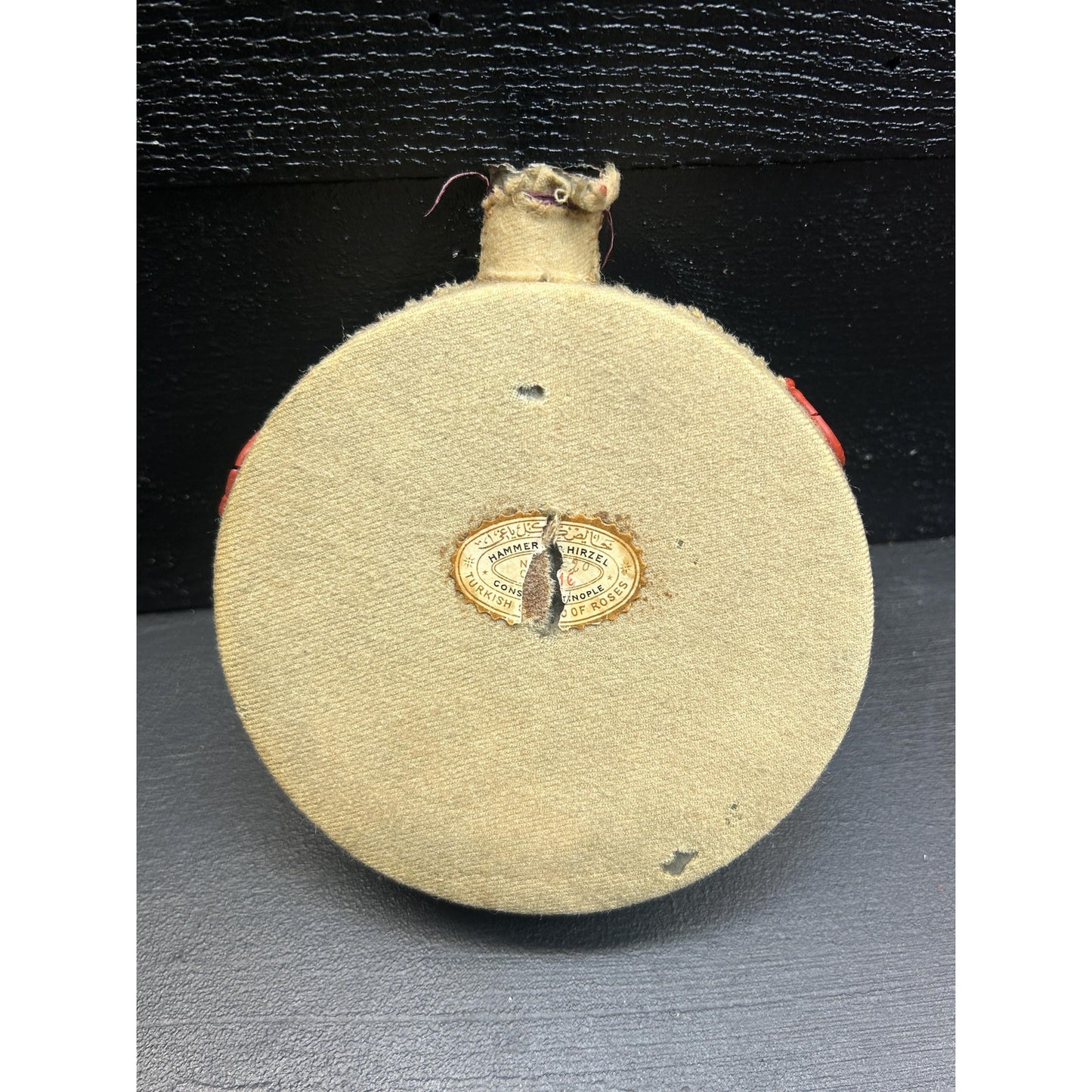 Antique Hammer & Hirzel “Turkish Attar of Roses” Felt-Covered Perfume Flask • Constantinople Ottoman Perfume Bottle c.1900 . Rare Find!