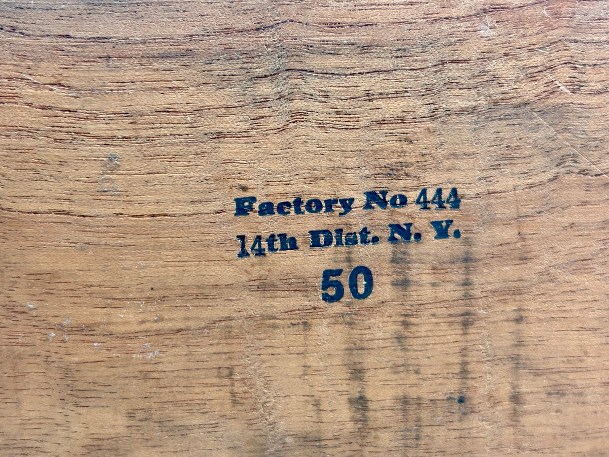 Factory No. 444 and 14th District New York identification mark