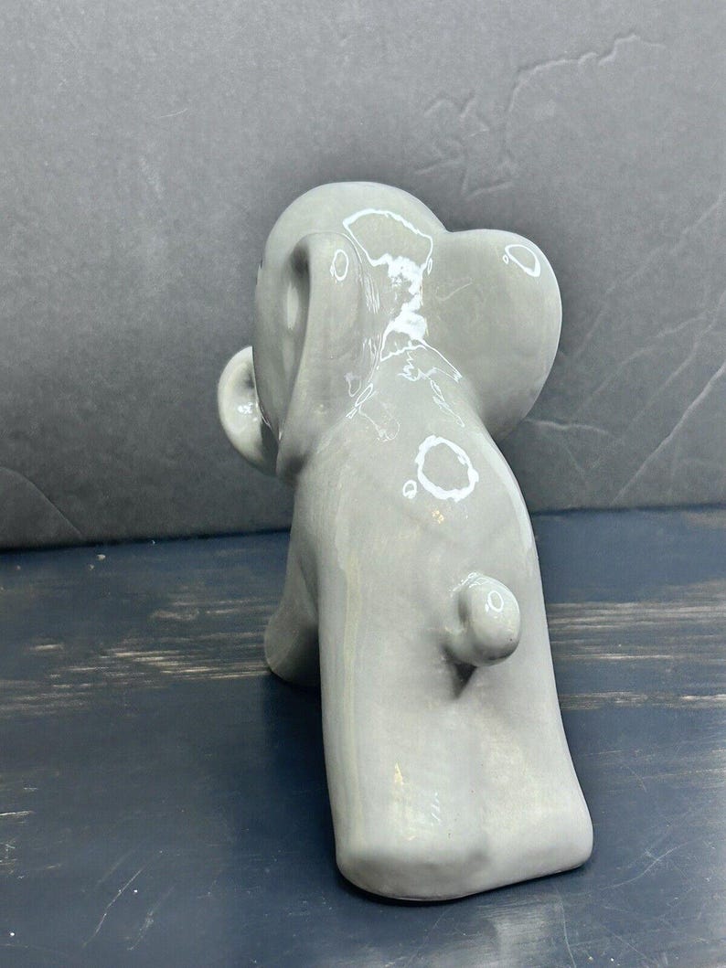 Hull Pottery Elephant Figurine, Gray Ceramic Limited Edition 2010 Collectible Statue image 7