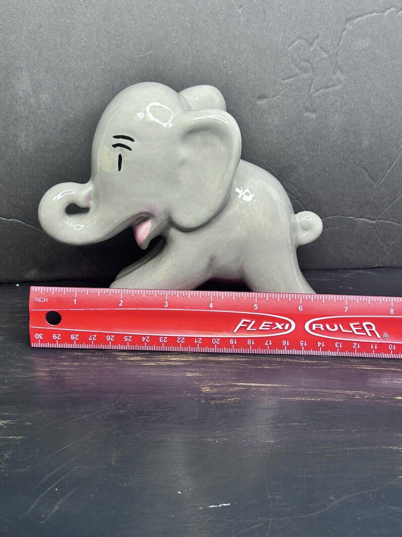 Hull Pottery Elephant Figurine, Gray Ceramic Limited Edition 2010 Collectible Statue image 6