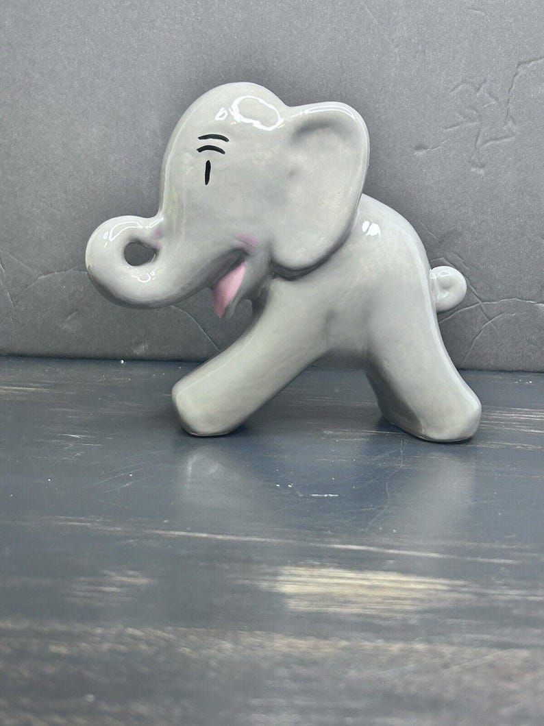 Hull Pottery Elephant Figurine, Gray Ceramic Limited Edition 2010 Collectible Statue image 10