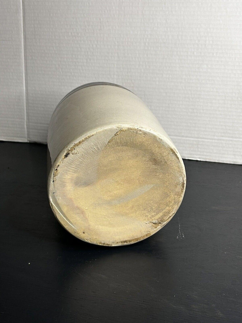 Antique 1850s Stoneware Whiskey Jug – Dark Albany Slip Galaxy Glaze, Pre-Civil War image 9