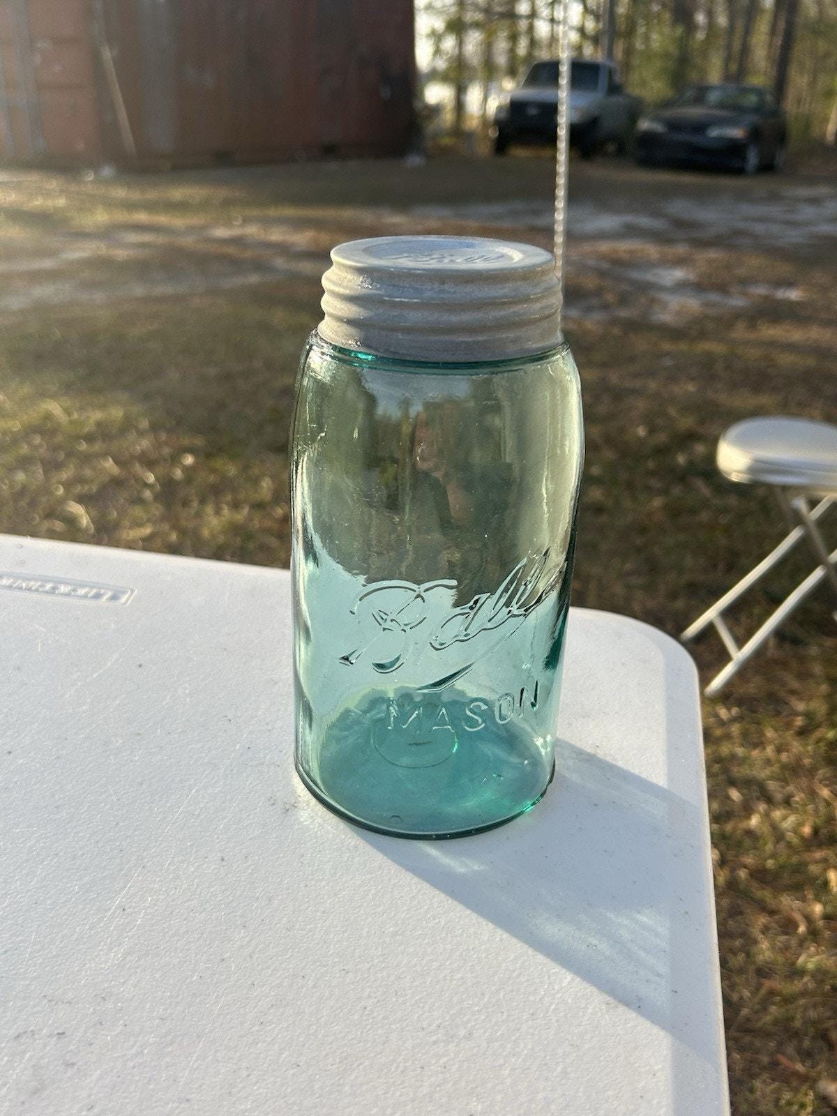 Antique Ball jar heel and base detail