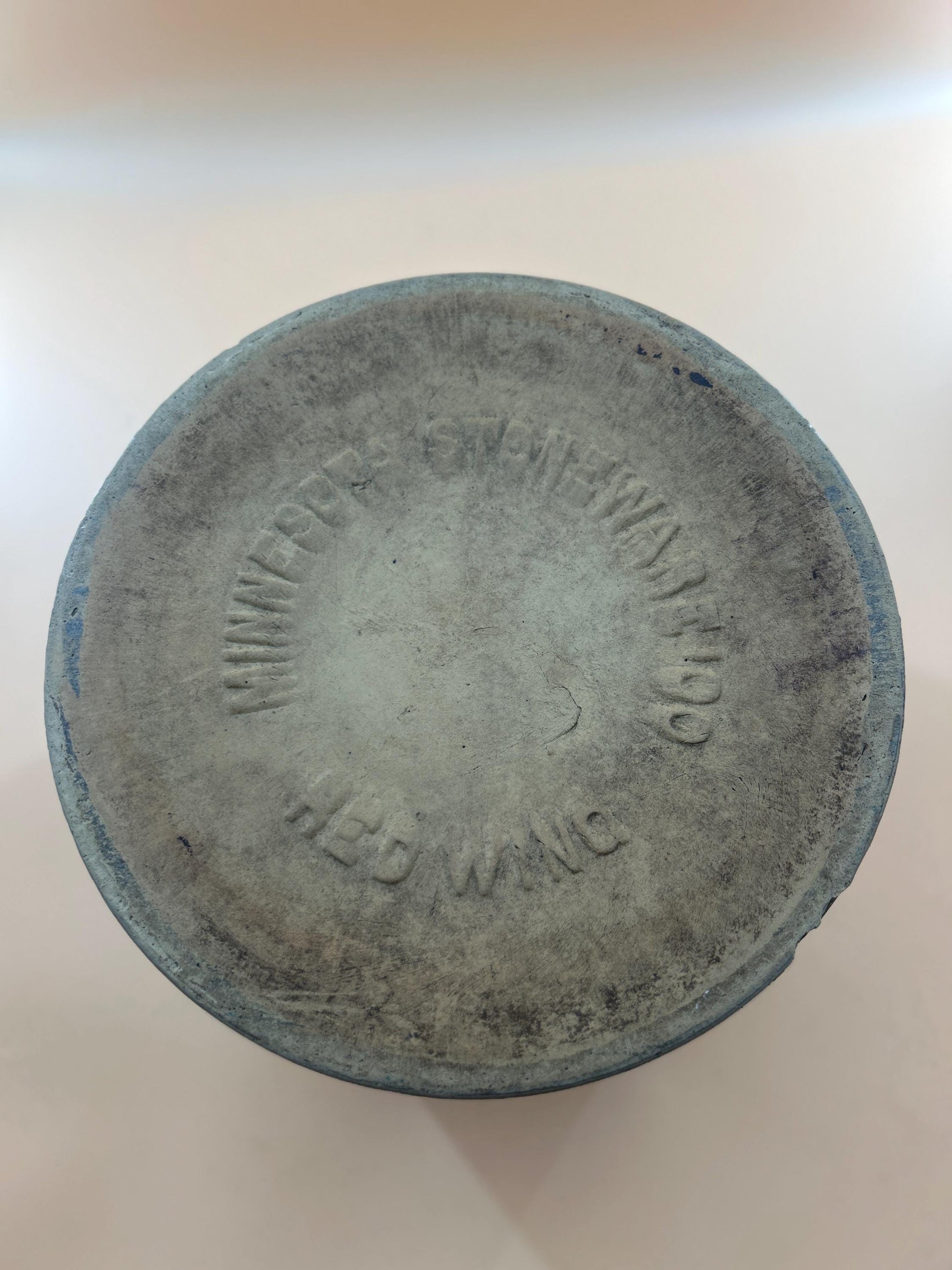 Minnesota stoneware kiln marks and glaze drips