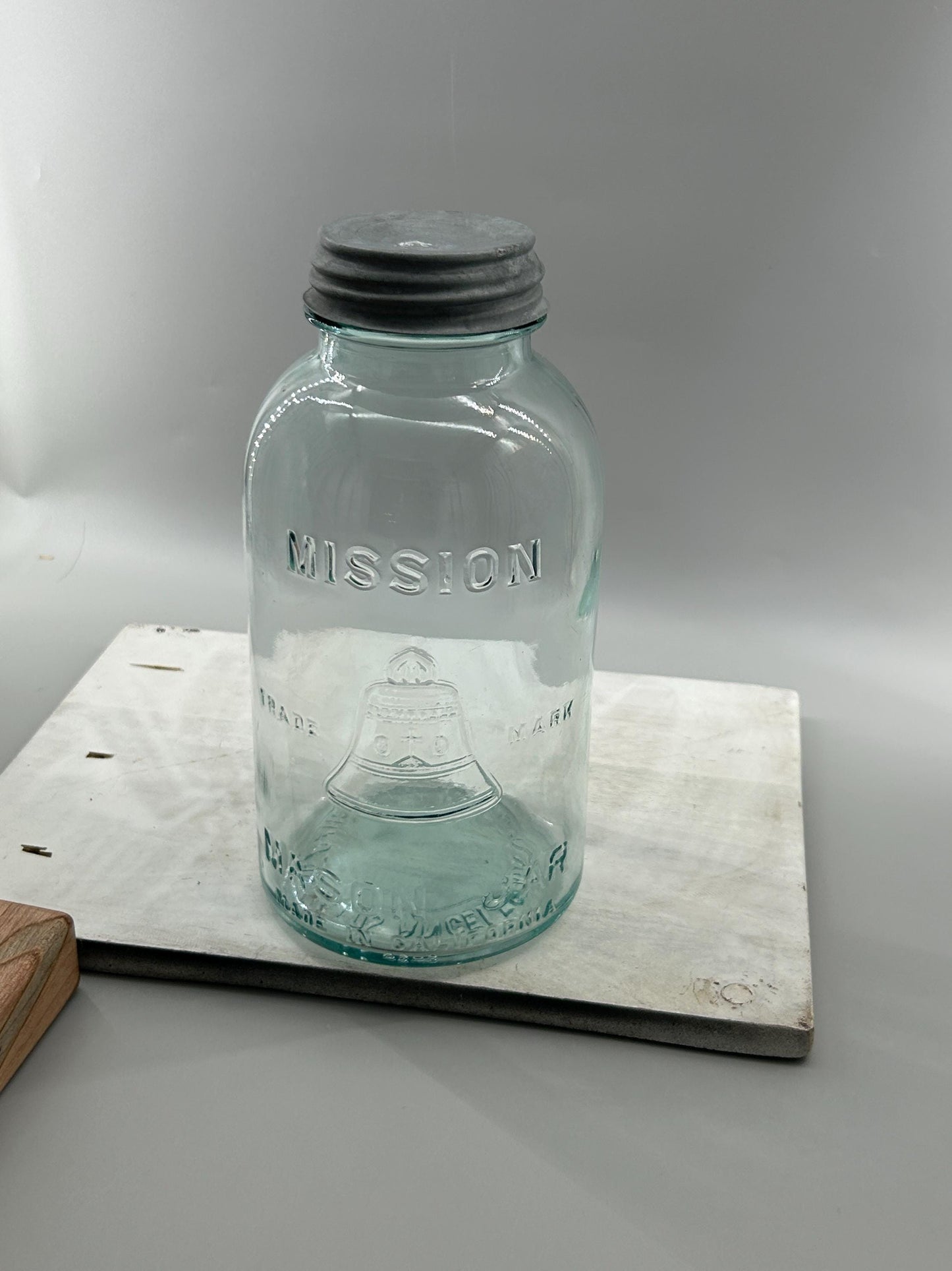 Aqua Mission half gallon jar side view