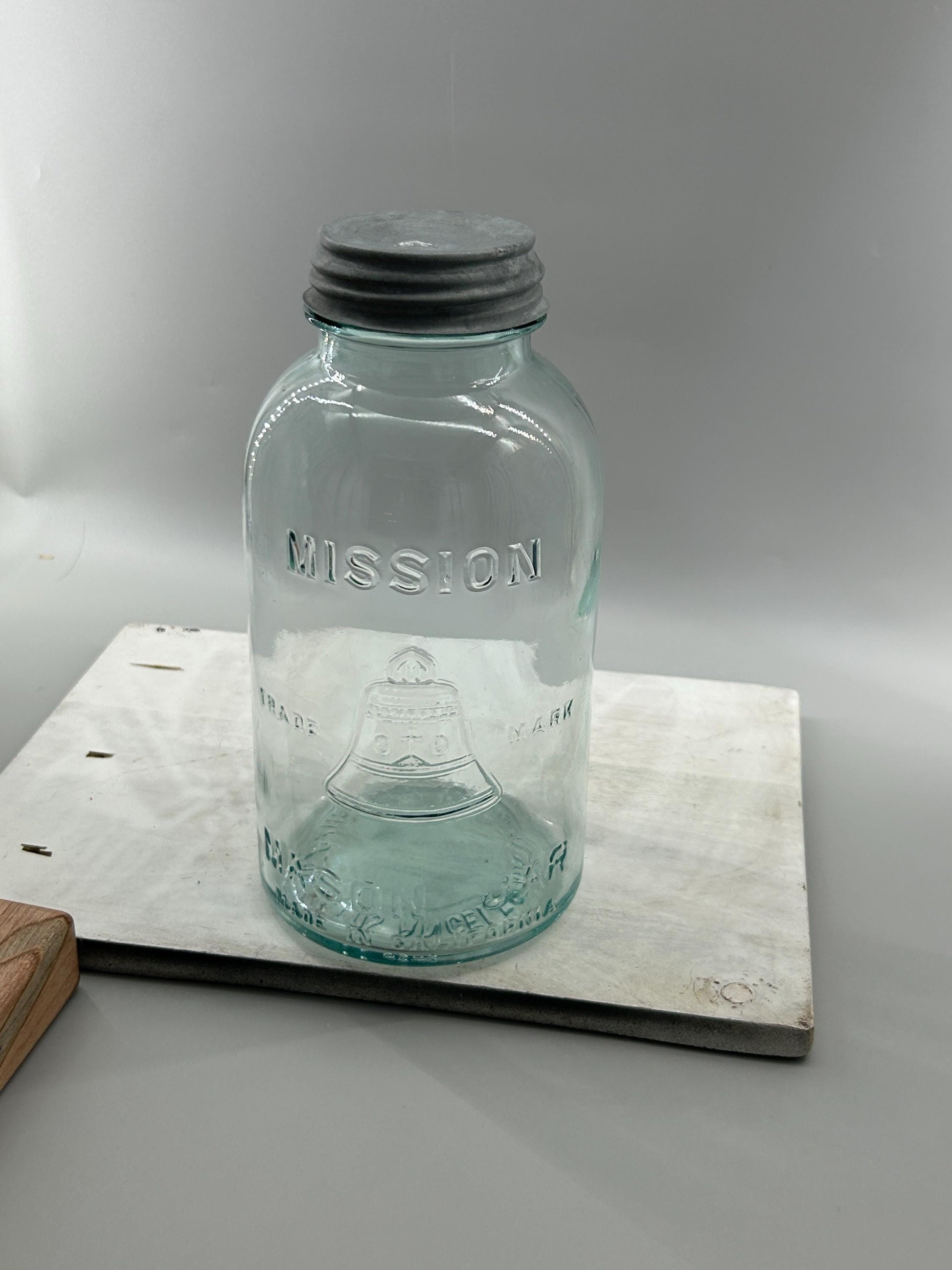 Aqua Mission half gallon jar side view